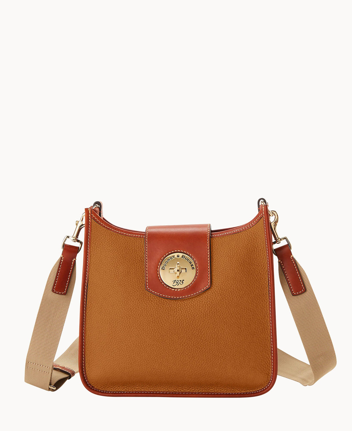Pebble Turnlock Messenger 28 - Caramel