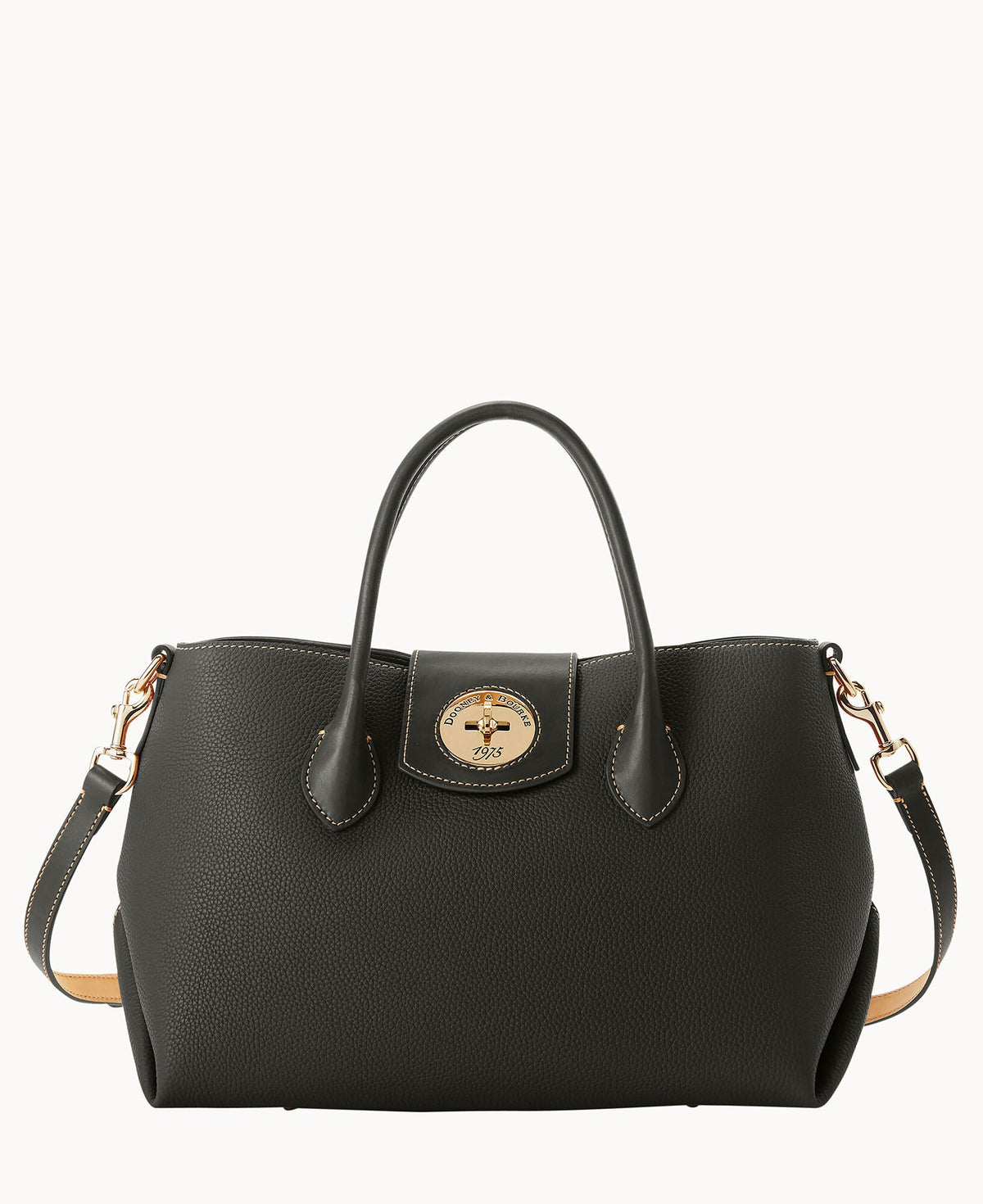 Pebble Turnlock Handle Tote 30 - Black Black