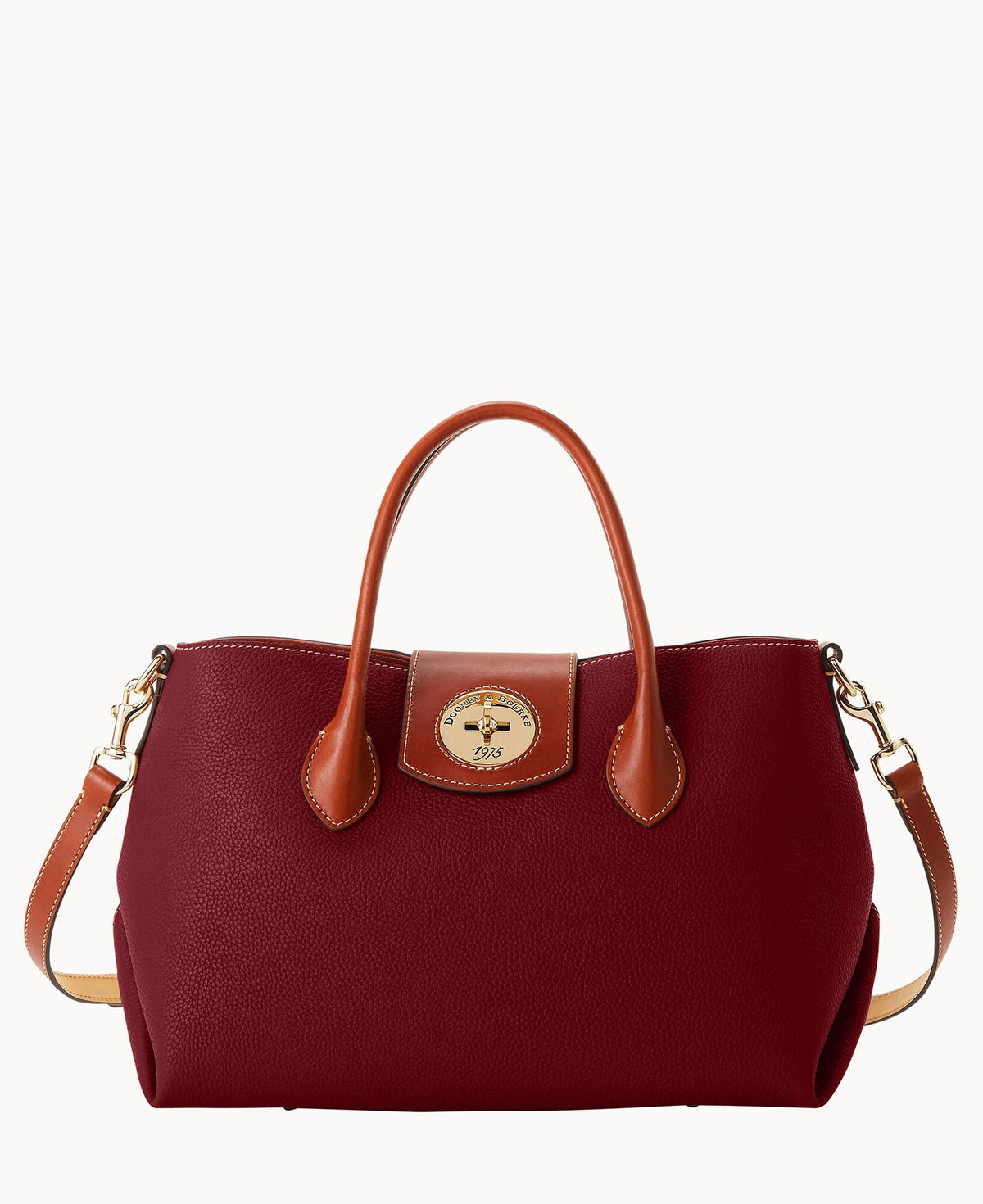 Pebble Turnlock Handle Tote 30 - Bordeaux