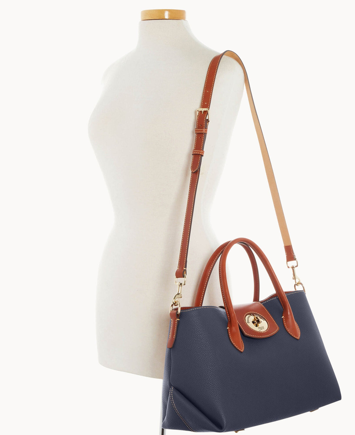 Pebble Turnlock Handle Tote 30 - Midnight Blue