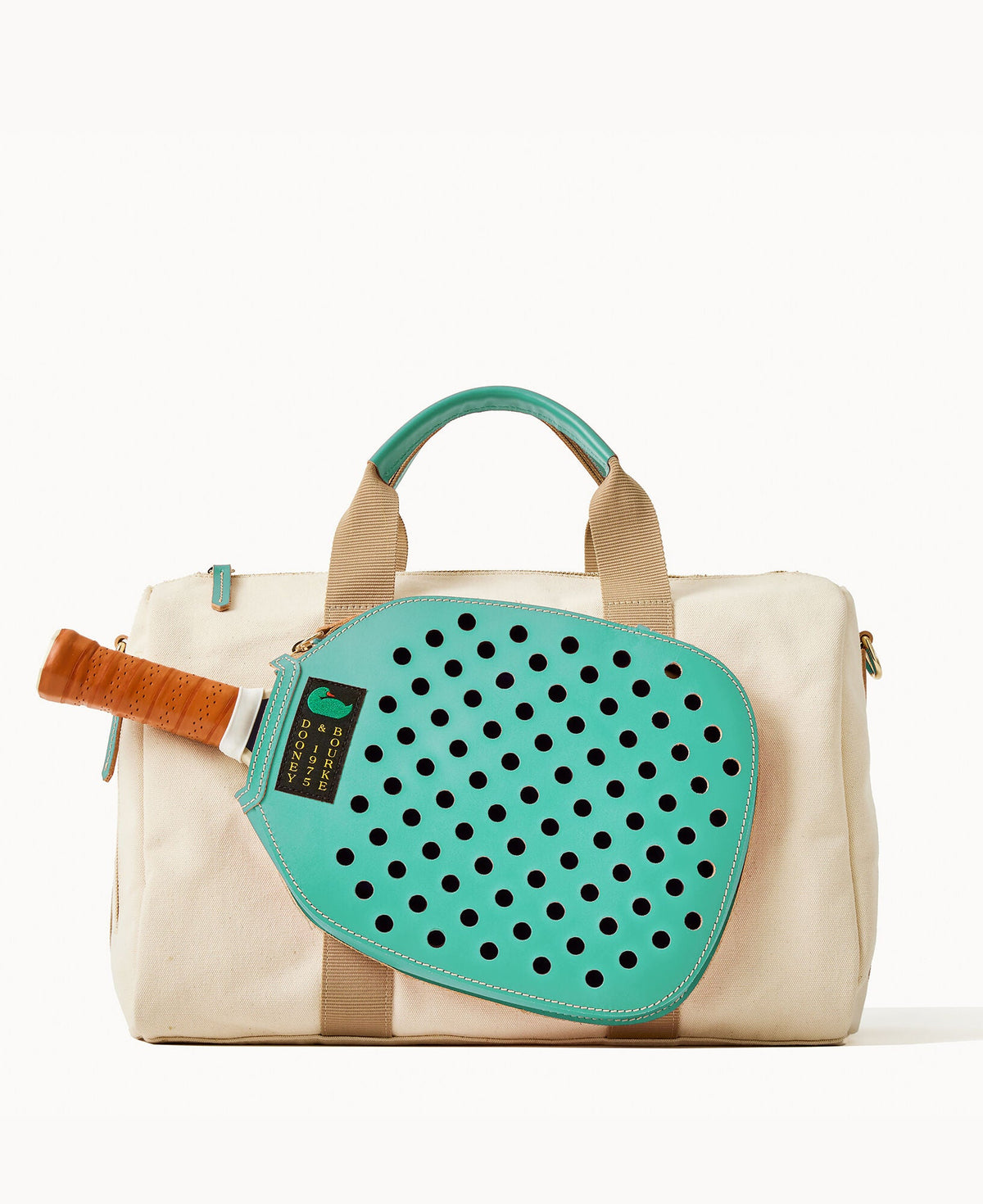 Canvas Pickleball Duffle 40 - Natural Aqua