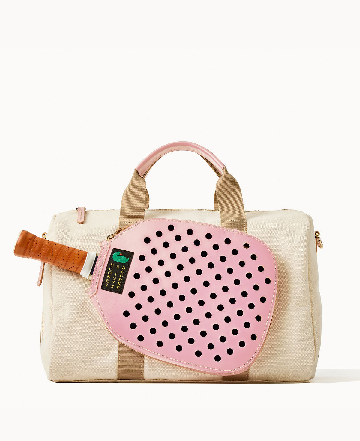 Canvas Pickleball Duffle 40 - Natural Pink