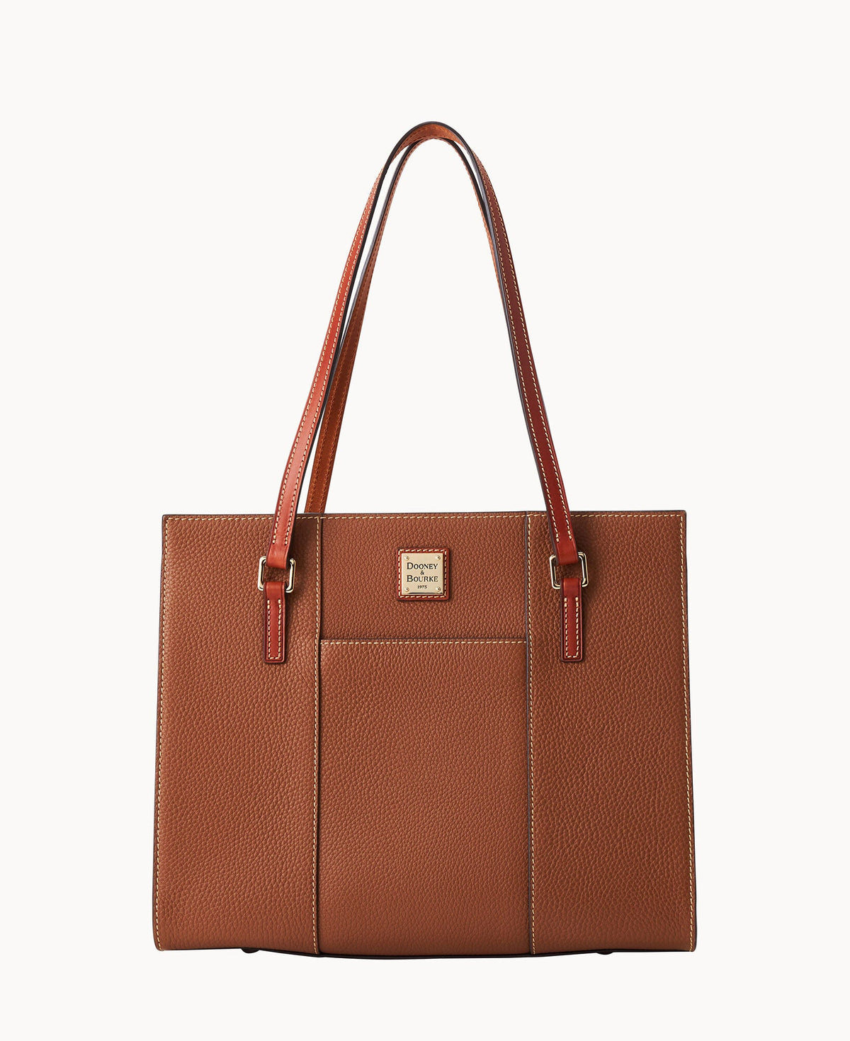 Pebble Grain Charlotte Tote - Caramel