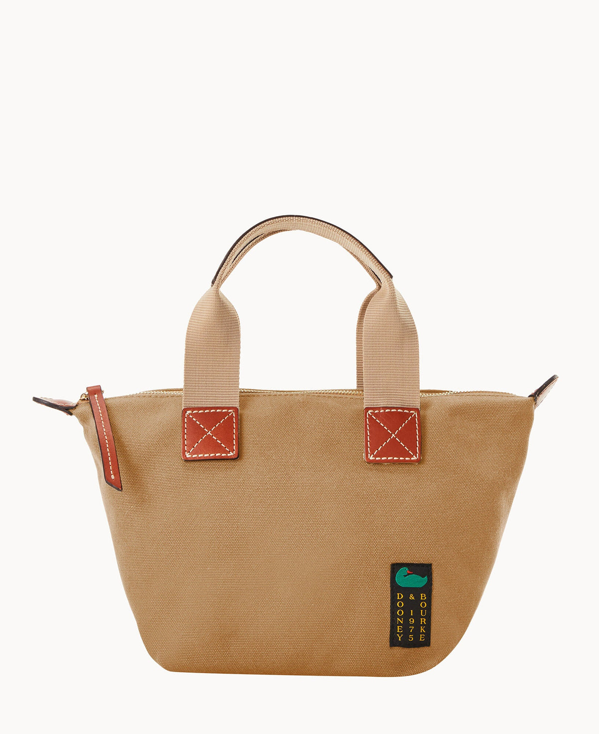 Canvas Crossbody Satchel 20 - Beige