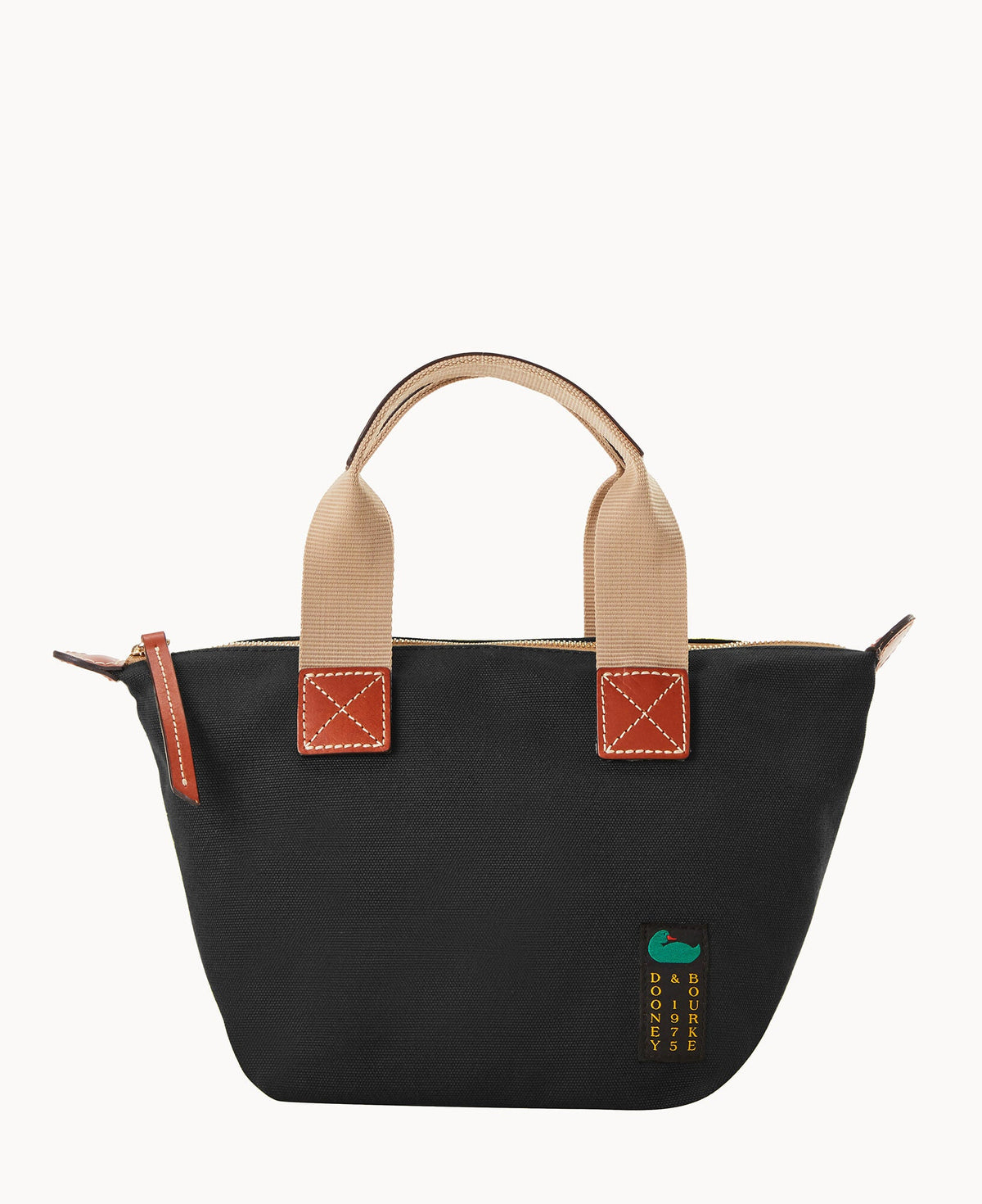 Canvas Crossbody Satchel 20 - Black
