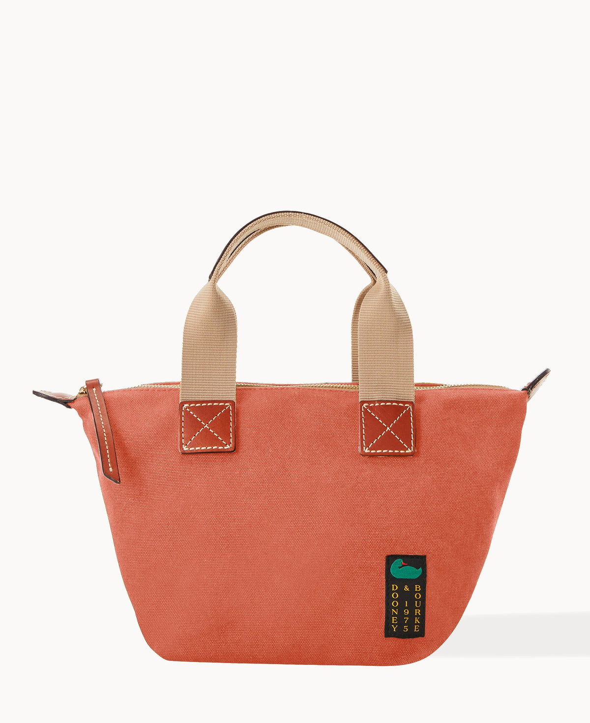 Canvas Crossbody Satchel 20 - Terracotta
