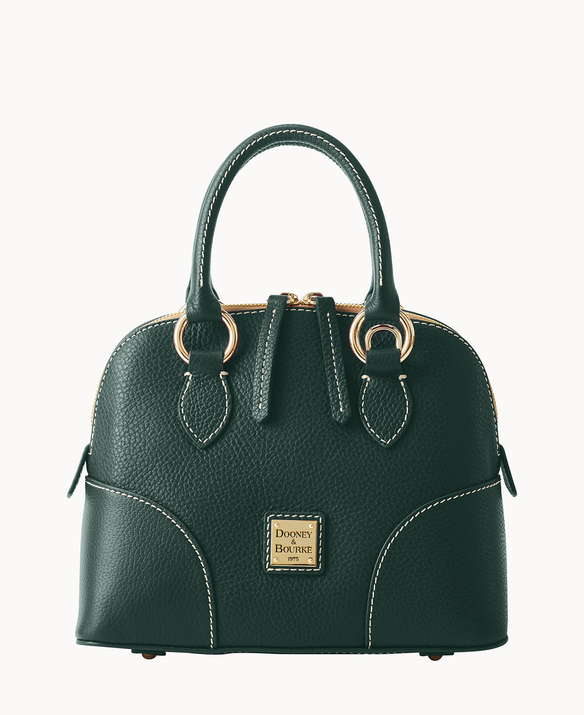 Lucca Leather Small Satchel - Ivy