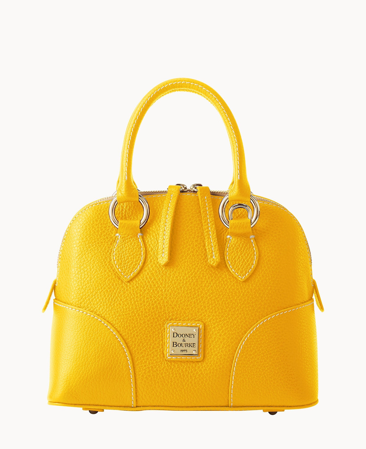 Lucca Leather Small Satchel - Dandelion