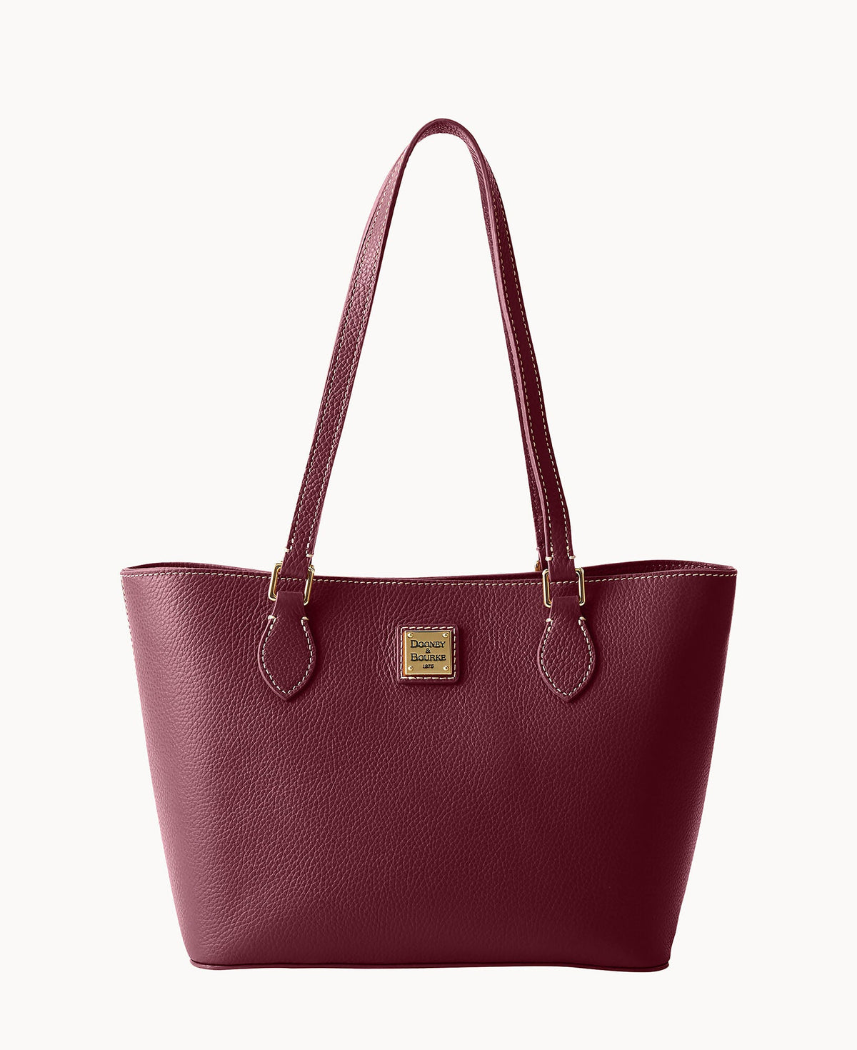 Lucca Leather Small Jessie Tote - Wine