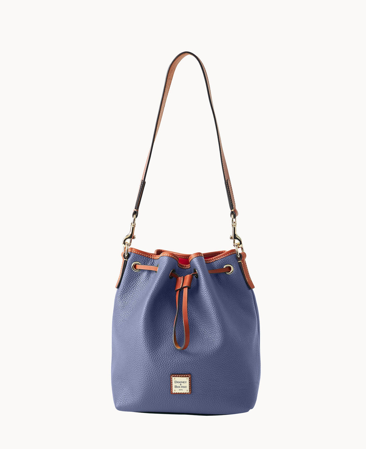 Pebble Grain Drawstring - Steel Blue
