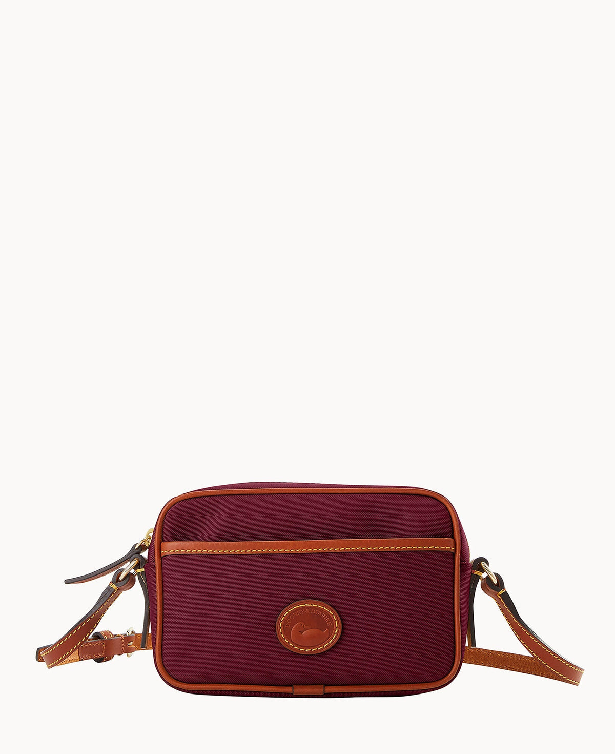 Nylon Camera Crossbody - Cranberry