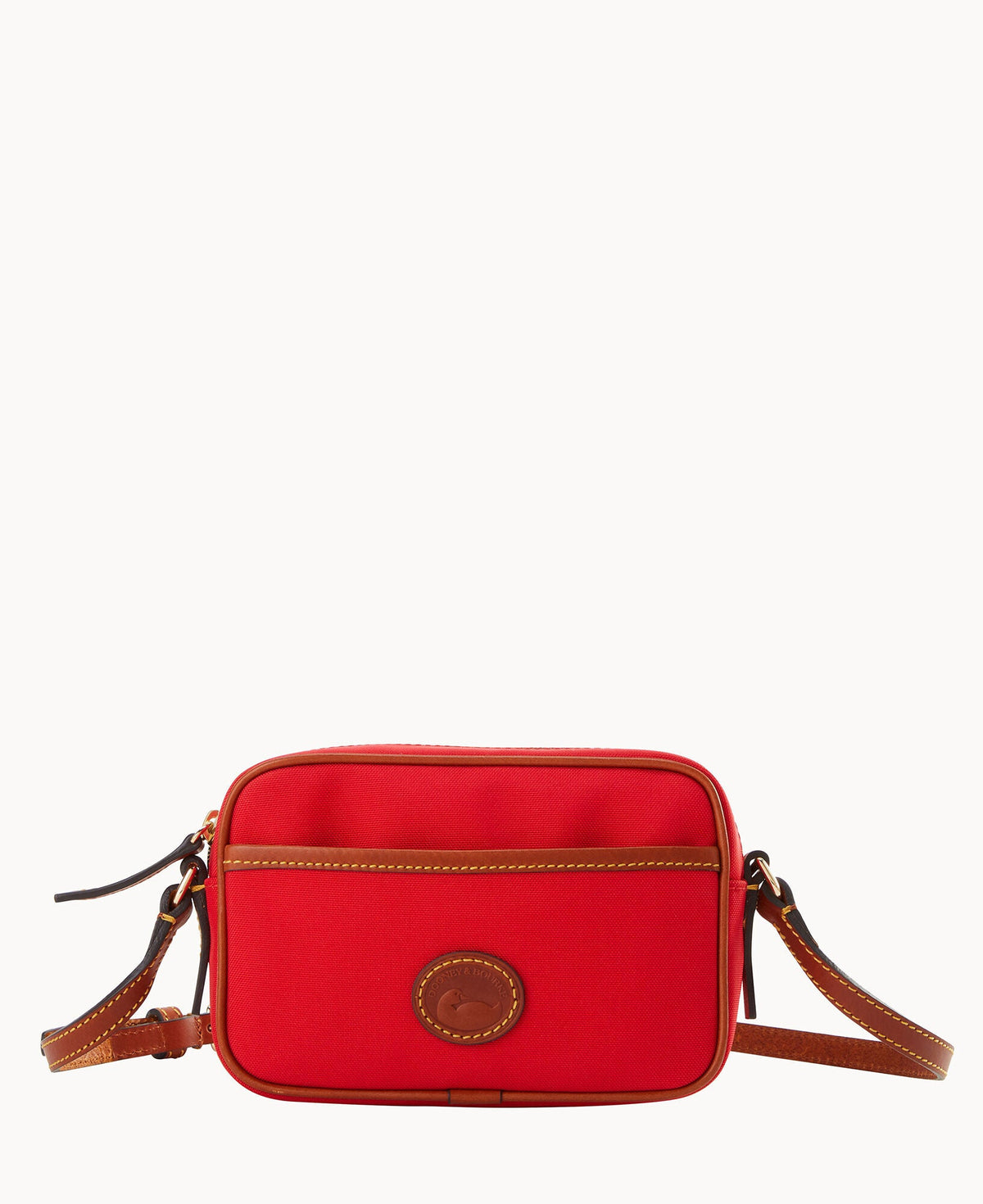 Nylon Camera Crossbody - Red