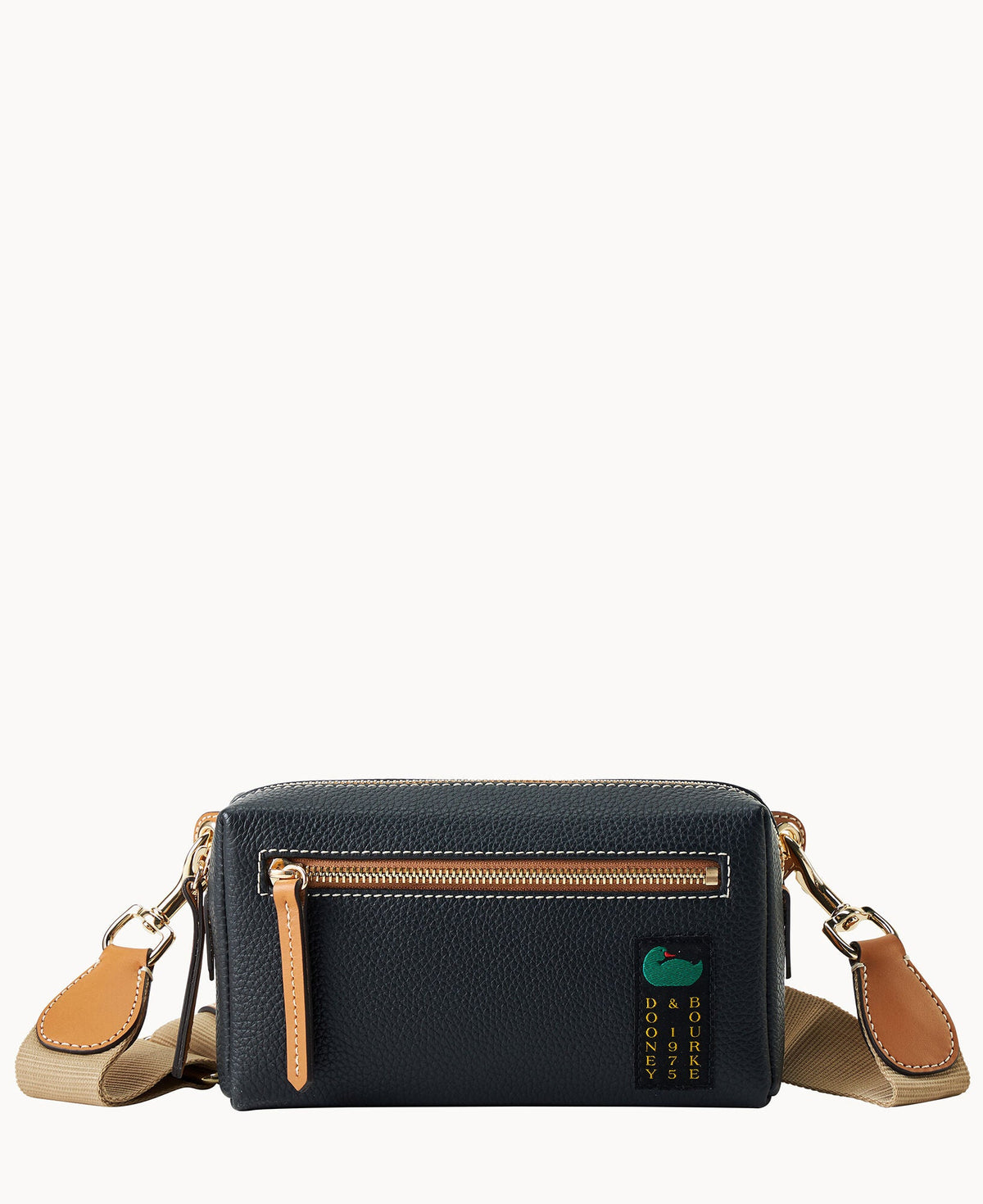 Pebble Grain Camera Crossbody 20 - Black