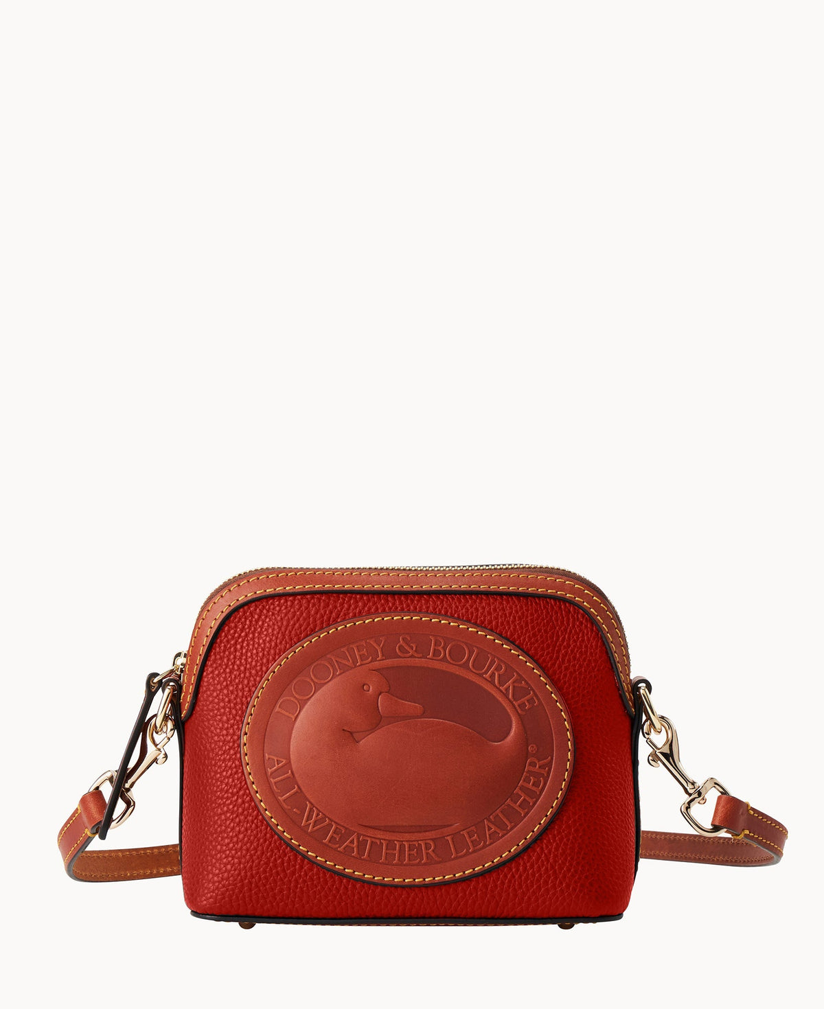 Heritage Domed Crossbody 18 - Red