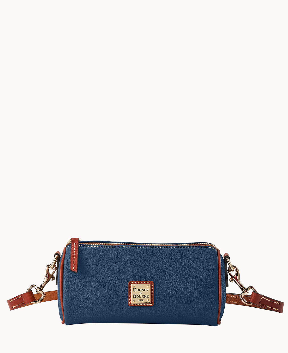 Pebble Grain Barrel Crossbody 20 - Jeans