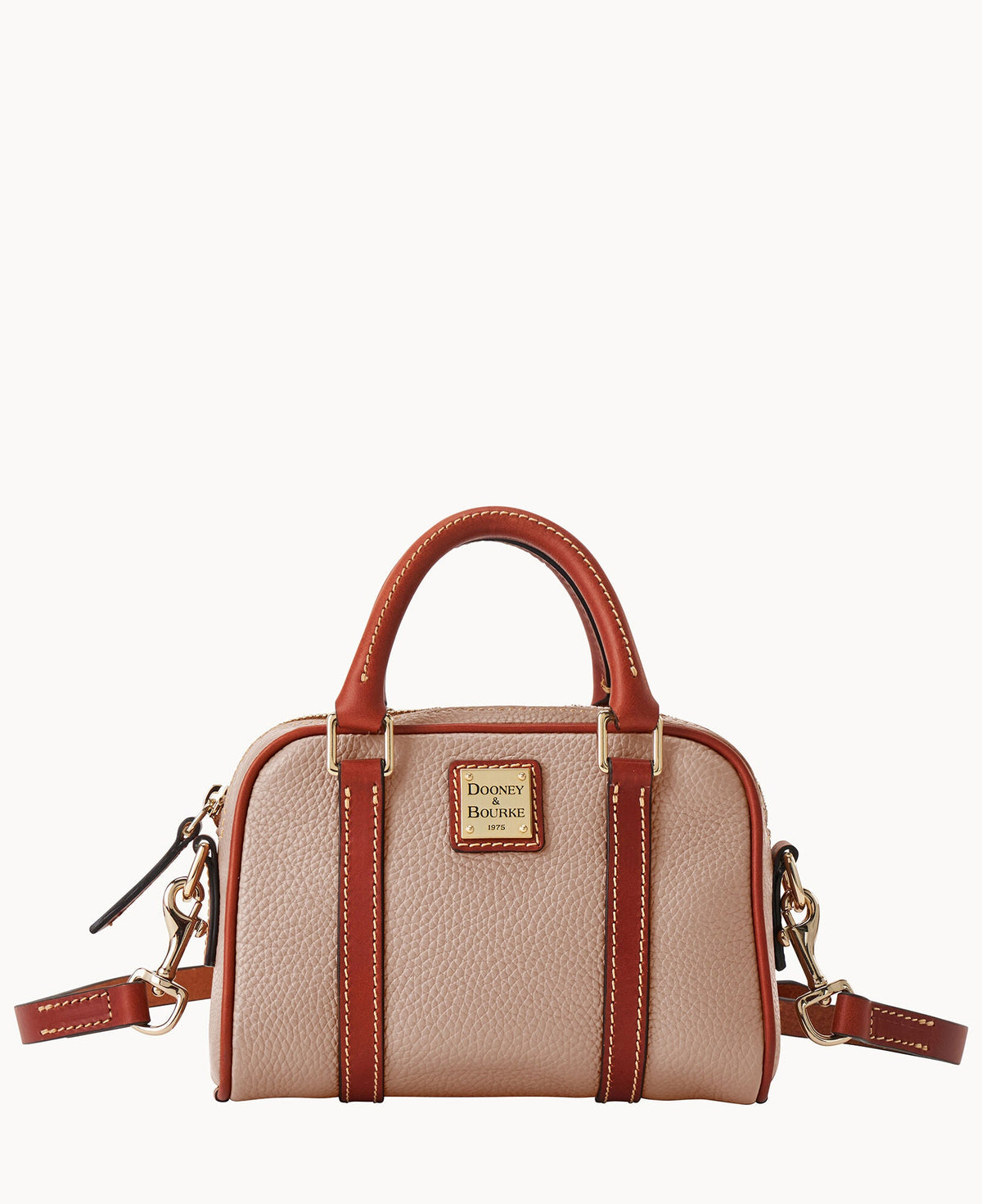 Pebble Grain Satchel 20 - Taupe