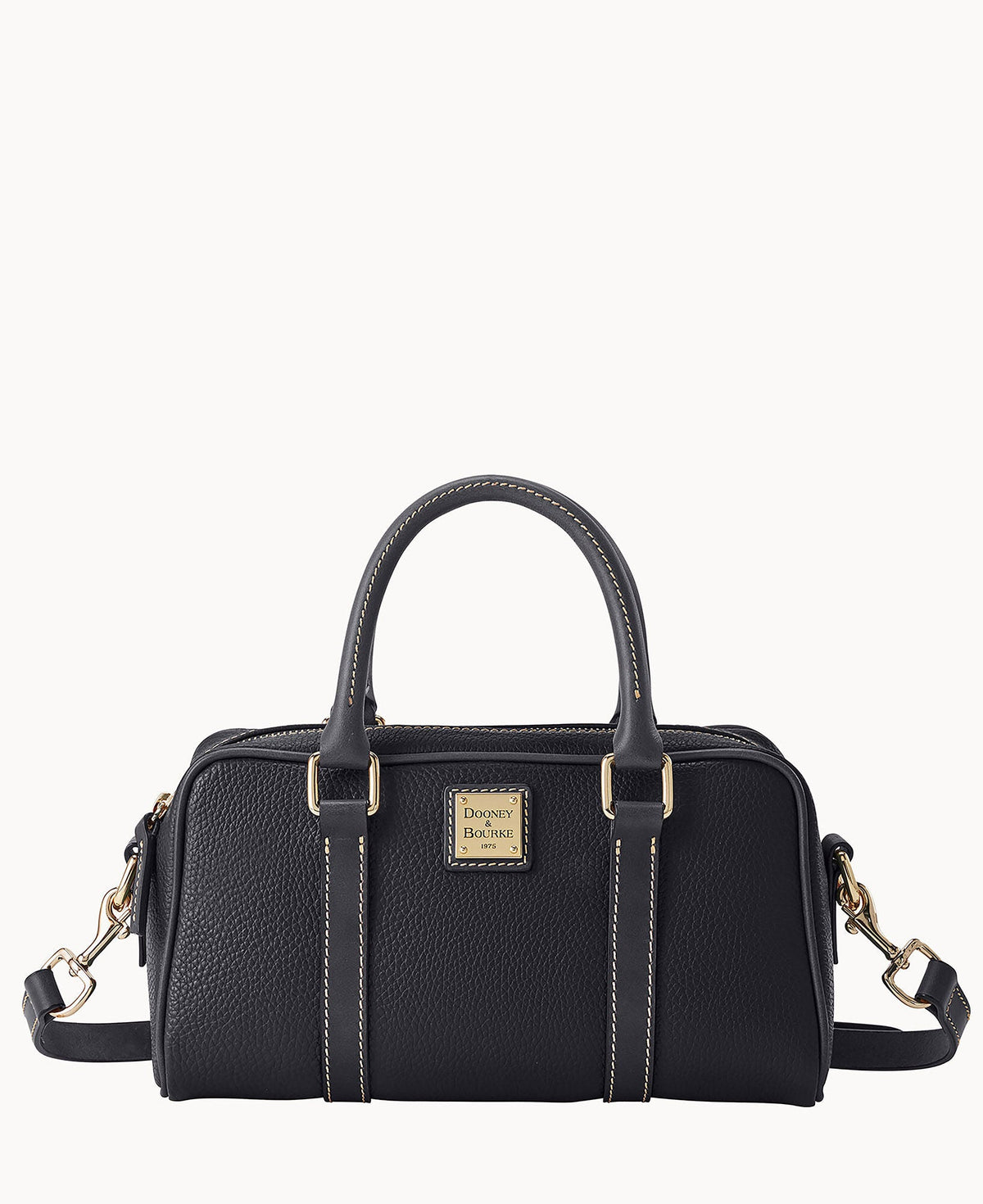 Pebble Grain Satchel 28 - Black Black