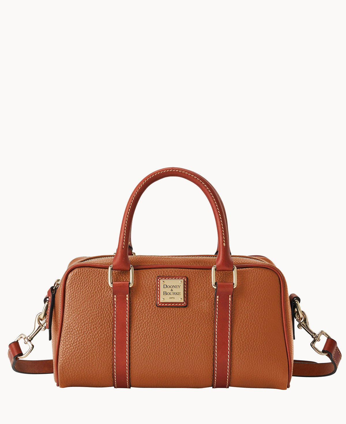 Pebble Grain Satchel 28 - Caramel