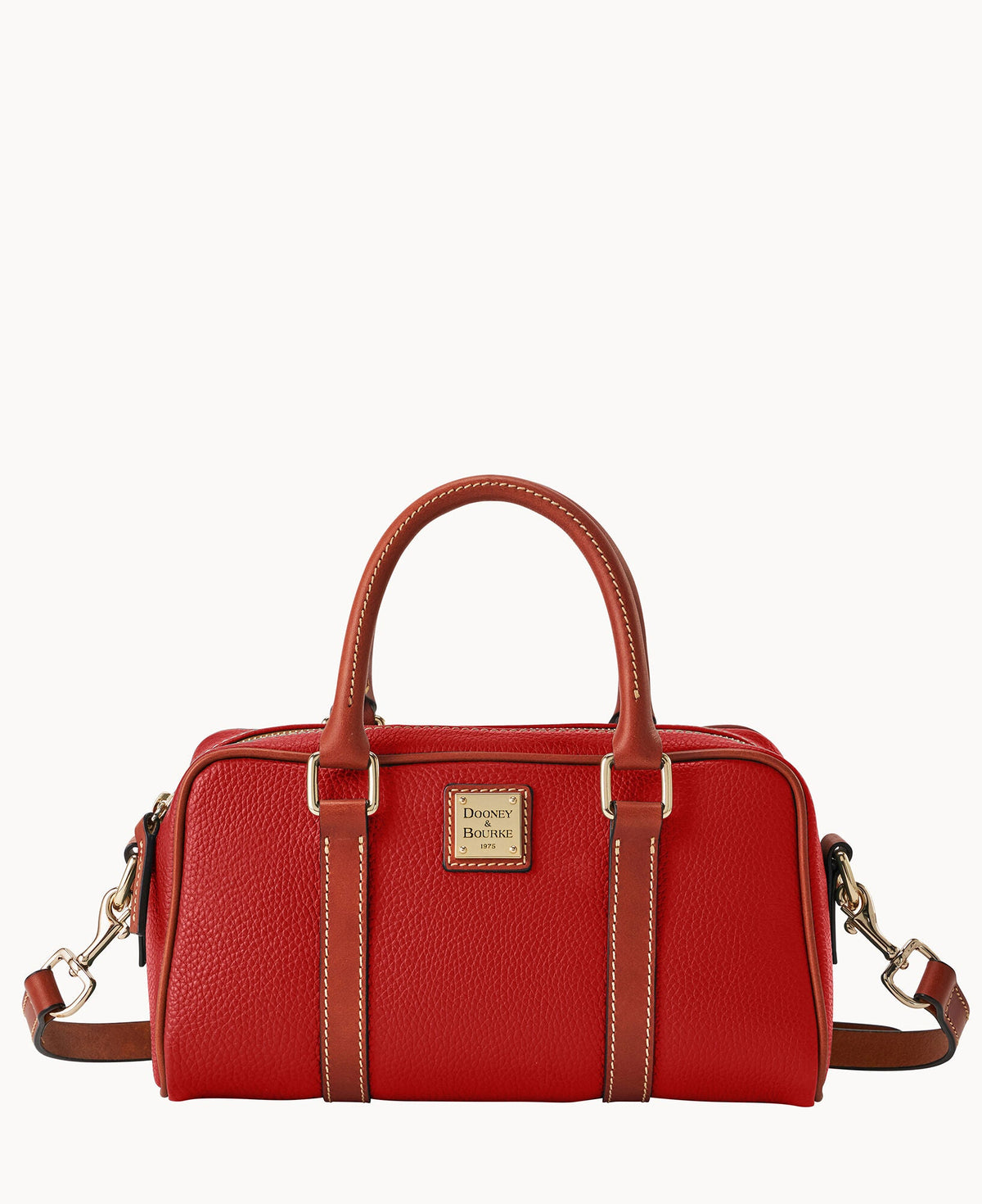 Pebble Grain Satchel 28 - Red