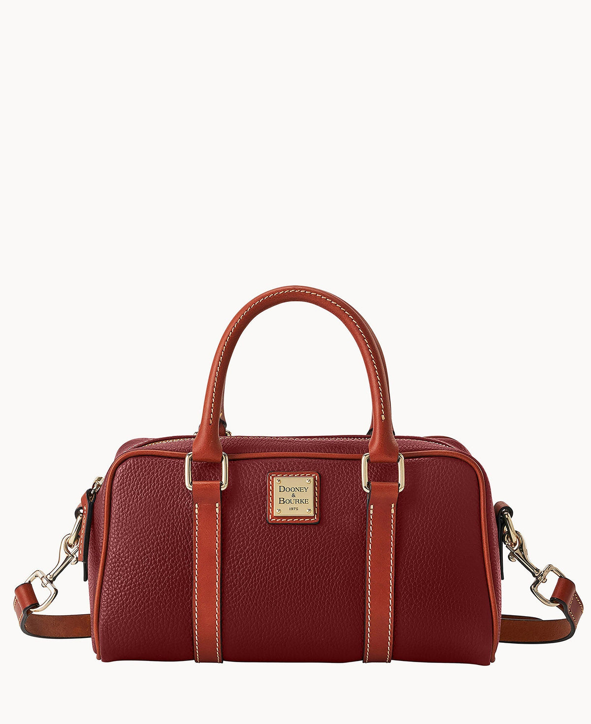 Pebble Grain Satchel 28 - Wine
