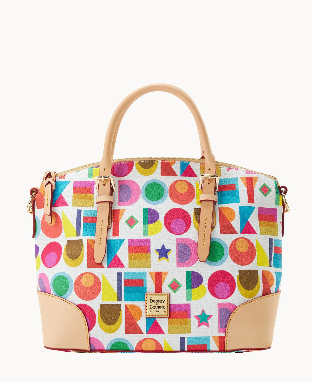 Art Deco Domed Satchel - White