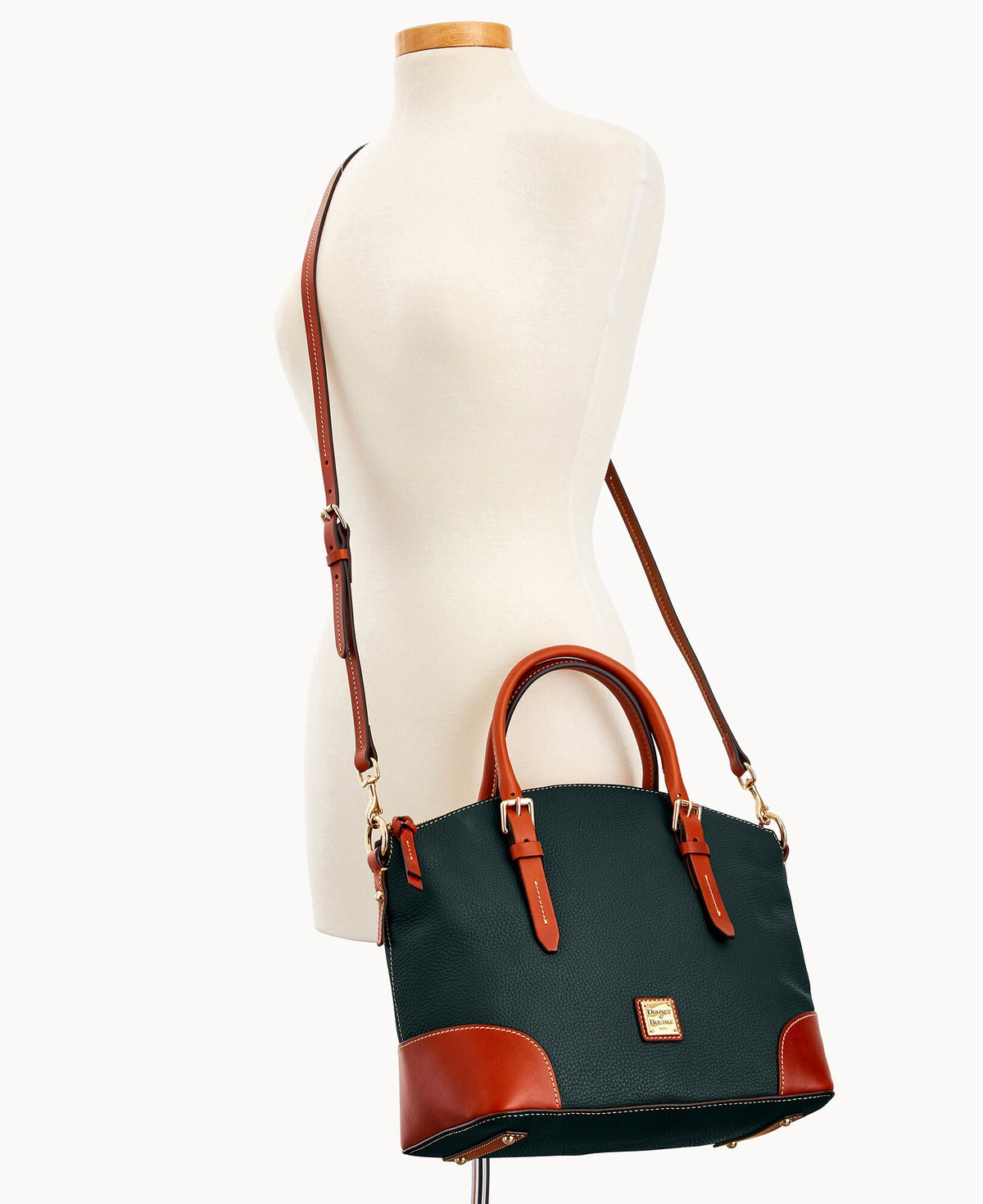 Pebble Grain Domed Satchel - Image 45