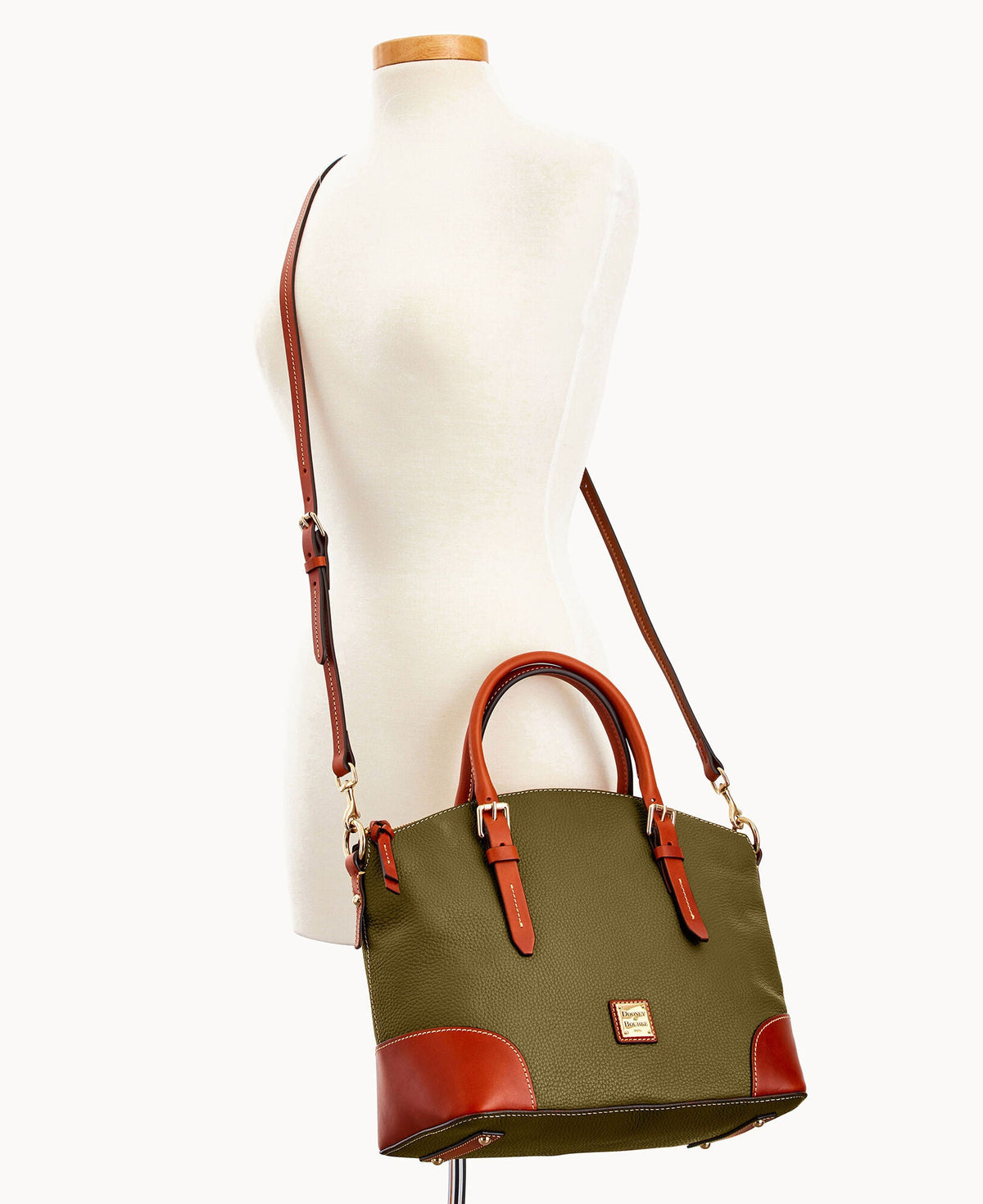 Pebble Grain Domed Satchel - Image 85