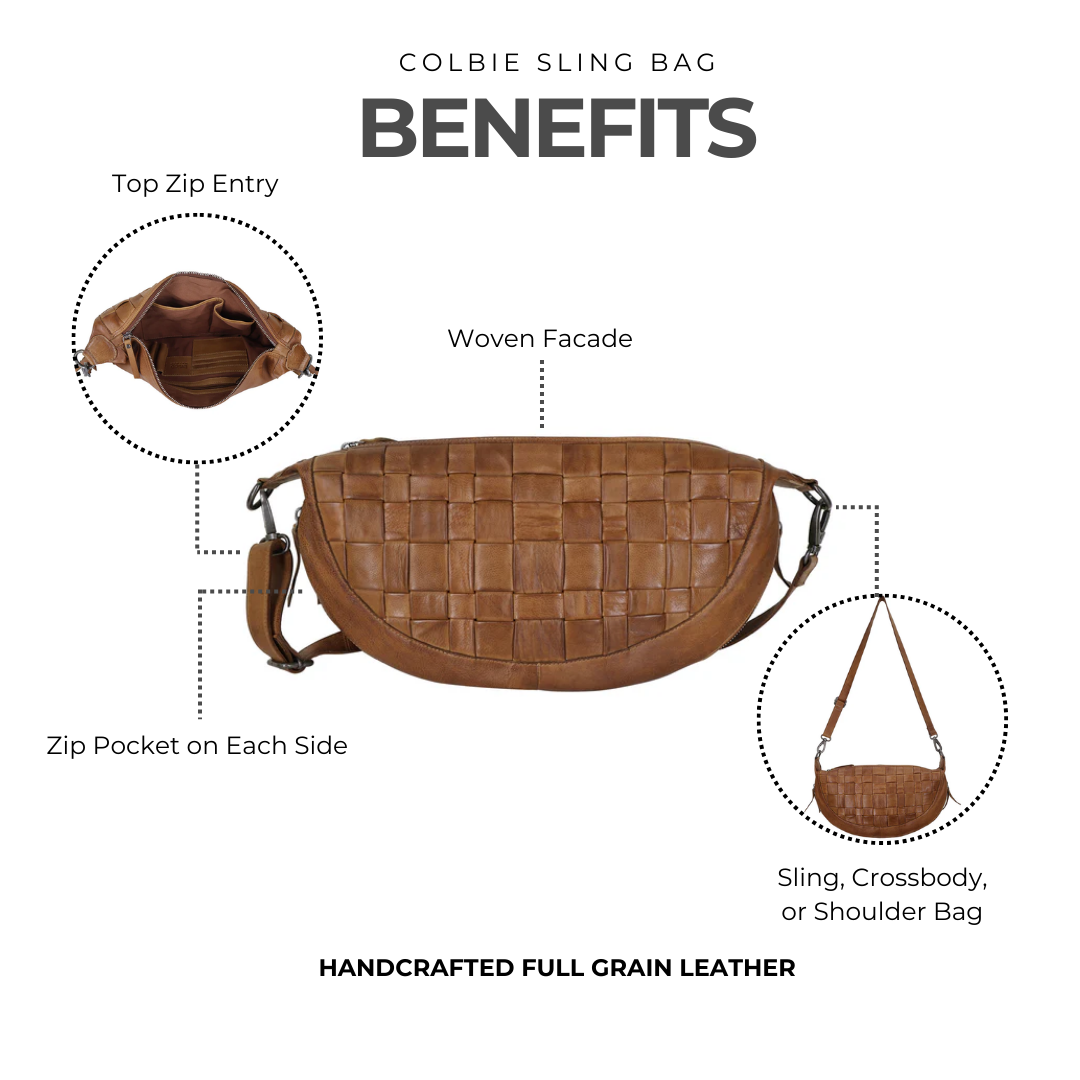 Colbie Leather Sling Bag - Image 9
