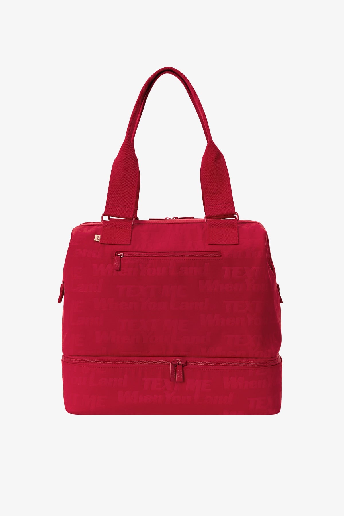 The Mini Weekender in Text Me Red - Image 11