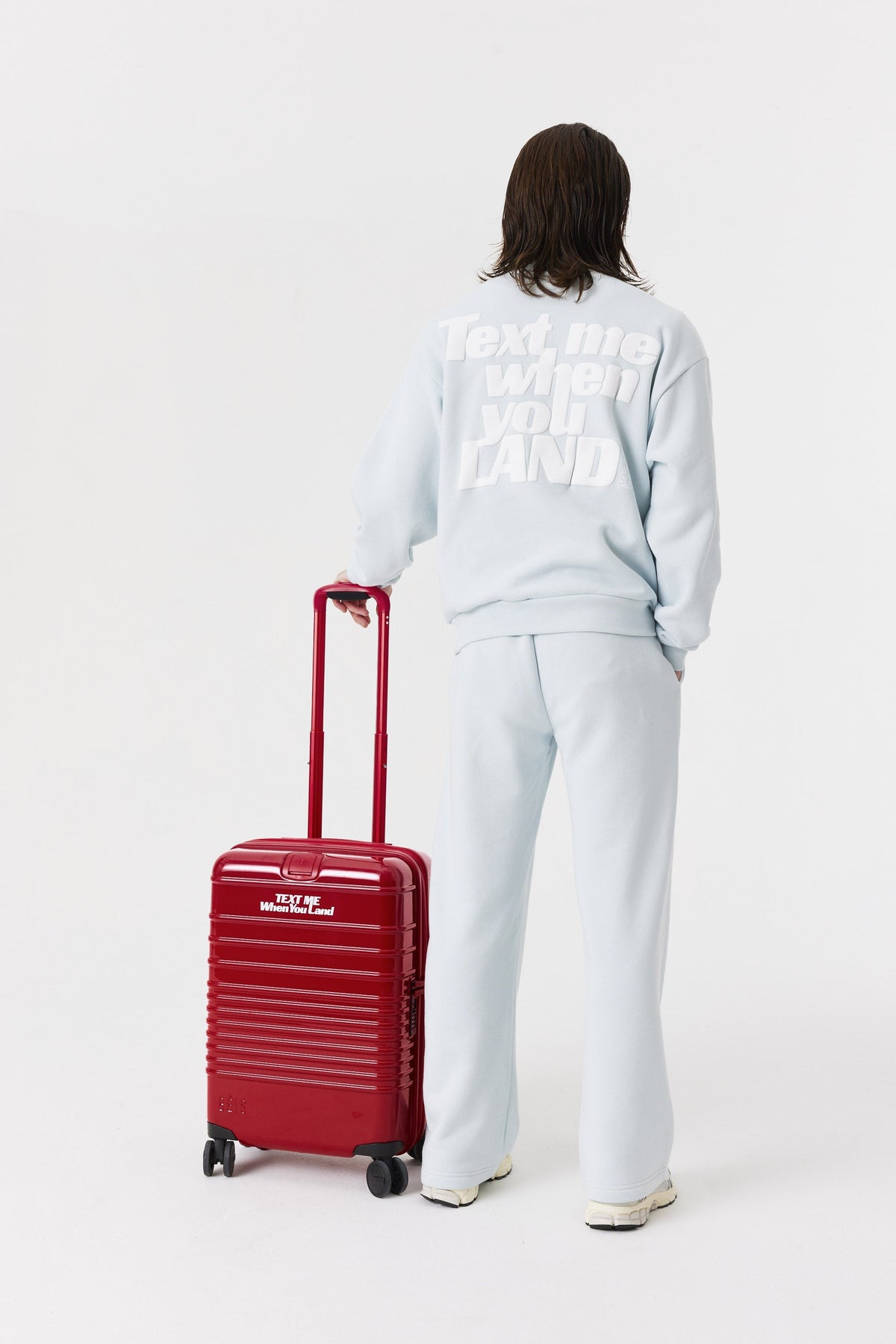 The Carry-On Roller in Text Me Red - Image 14