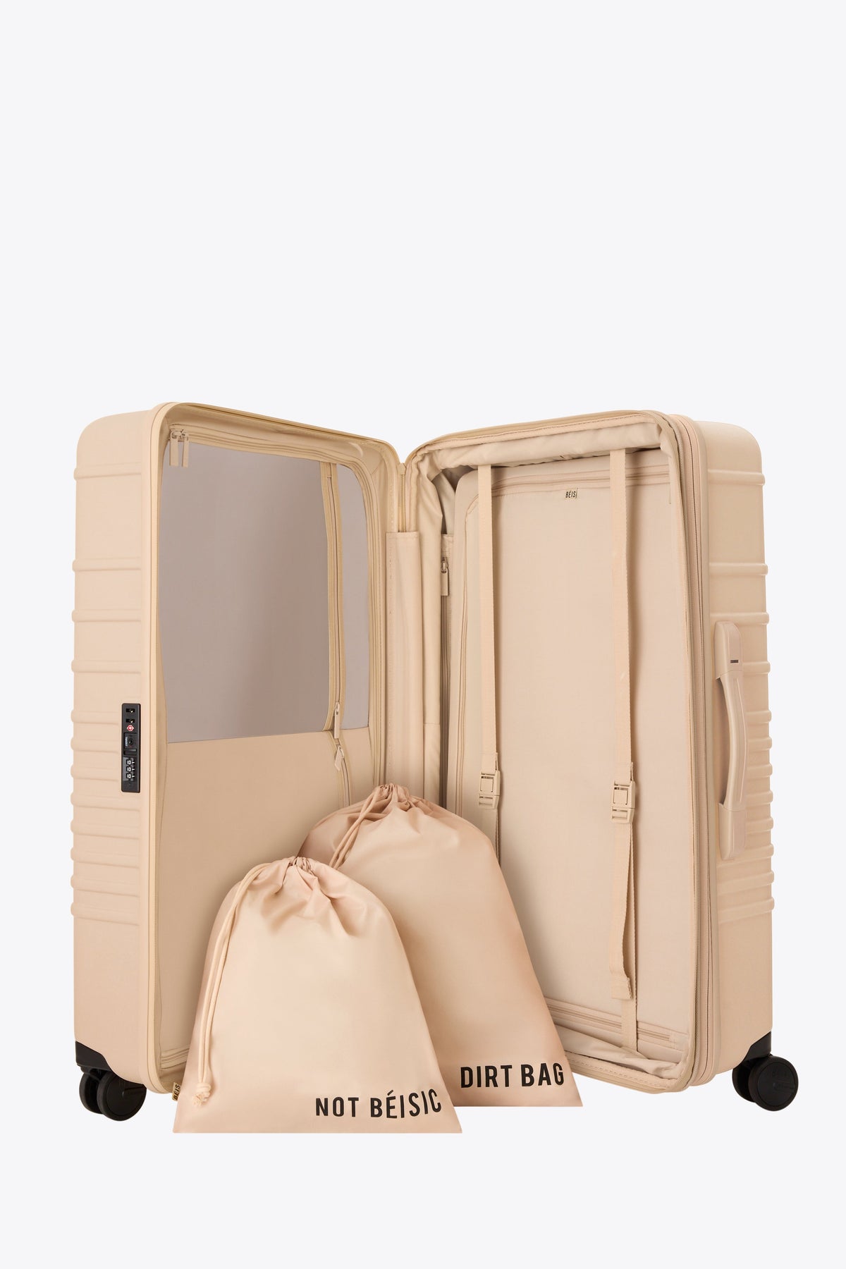 The Large Check-In Roller in Beige - Image 5