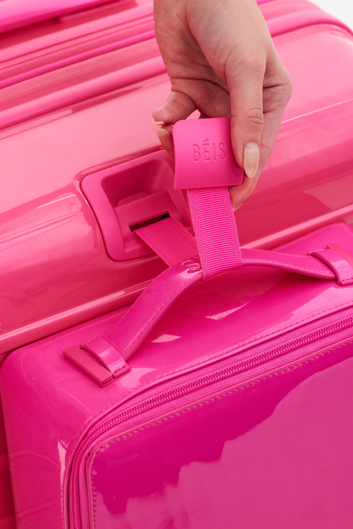 The Medium Check-In Roller in Barbie™ Pink - Image 10