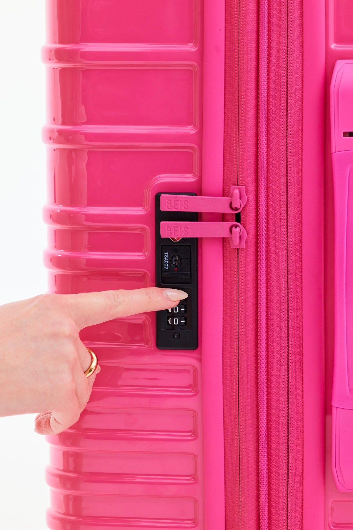 The Medium Check-In Roller in Barbie™ Pink - Image 8