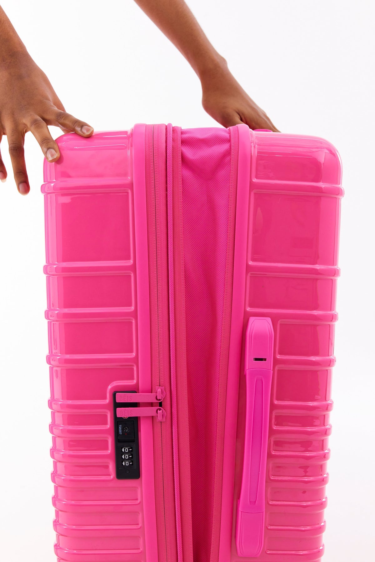 The Medium Check-In Roller in Barbie™ Pink - Image 4