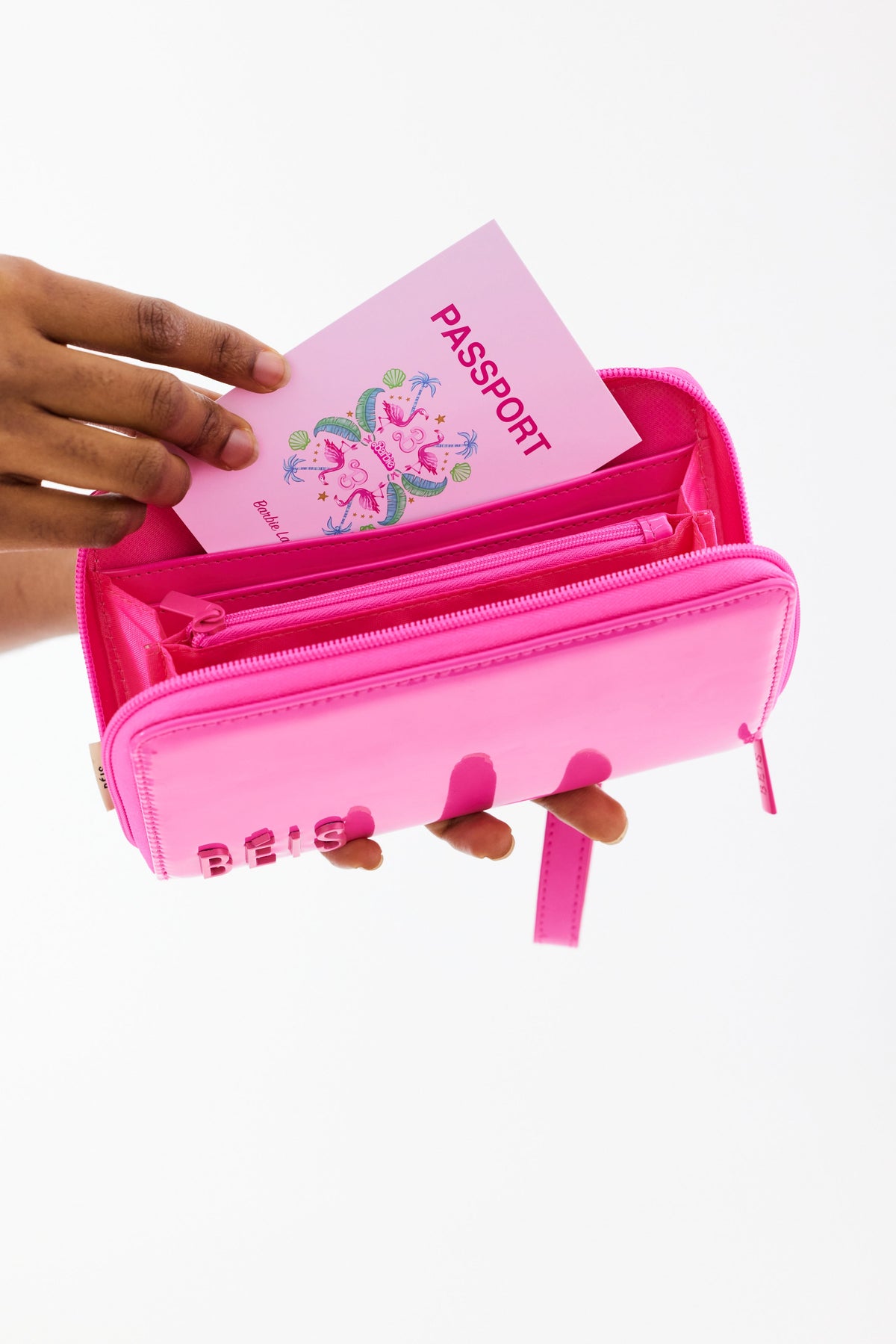 The Travel Wallet in Barbie™ Pink - Image 4