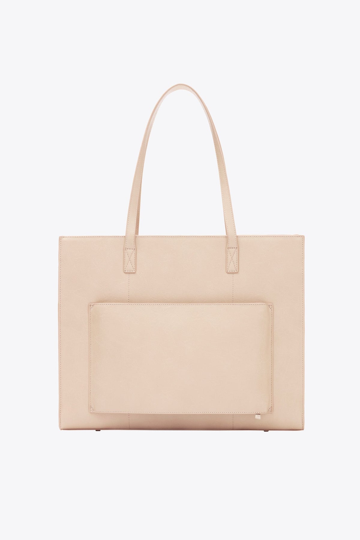The Large Work Tote in Beige - Image 3
