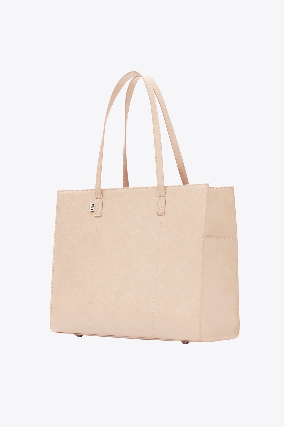 The Large Work Tote in Beige - Image 2