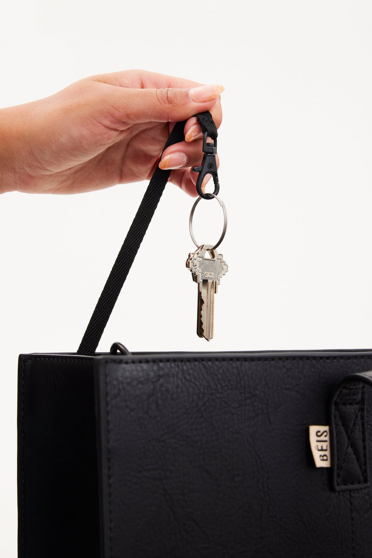 The Large Work Tote in Black - Image 6