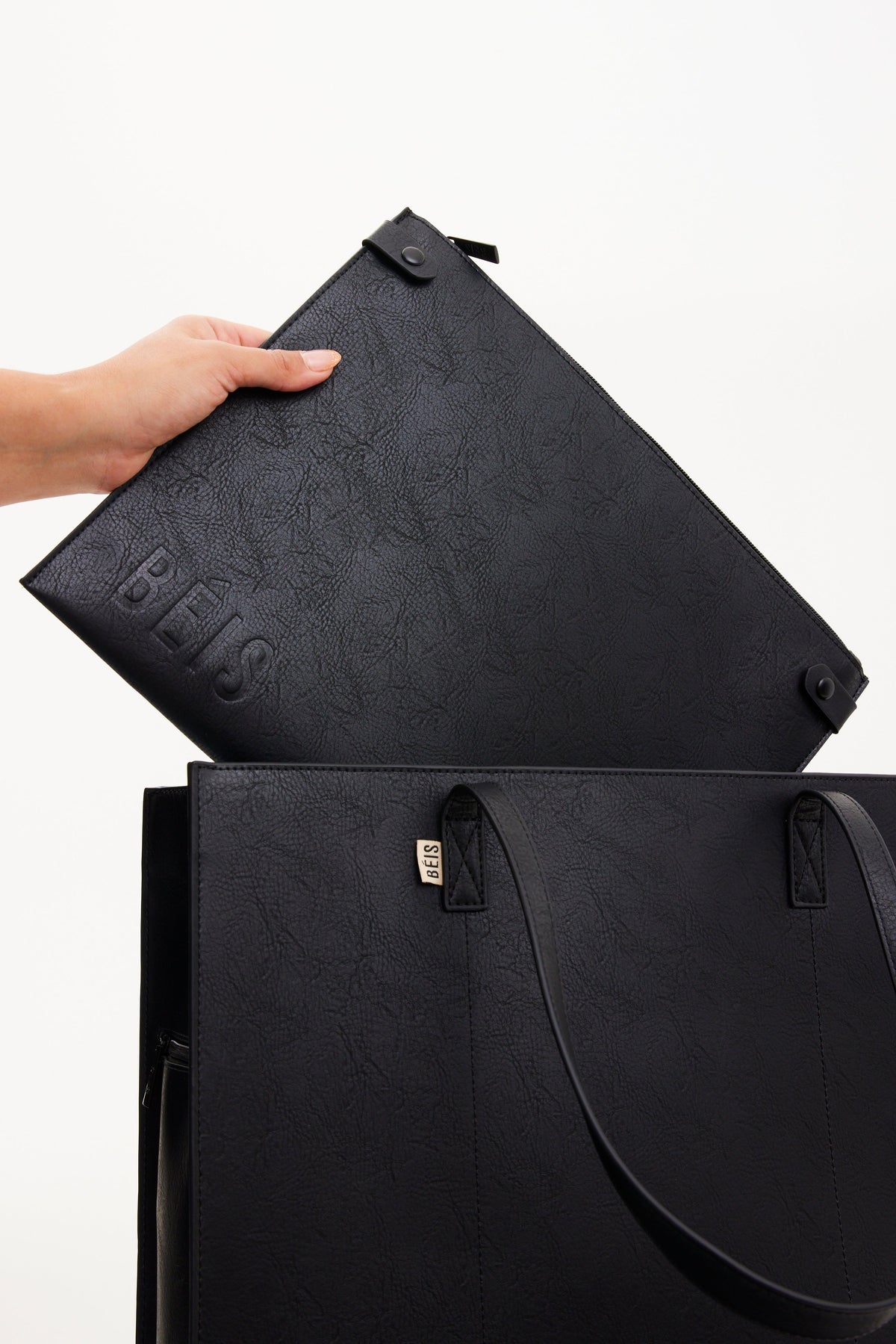 The Large Work Tote in Black - Image 4