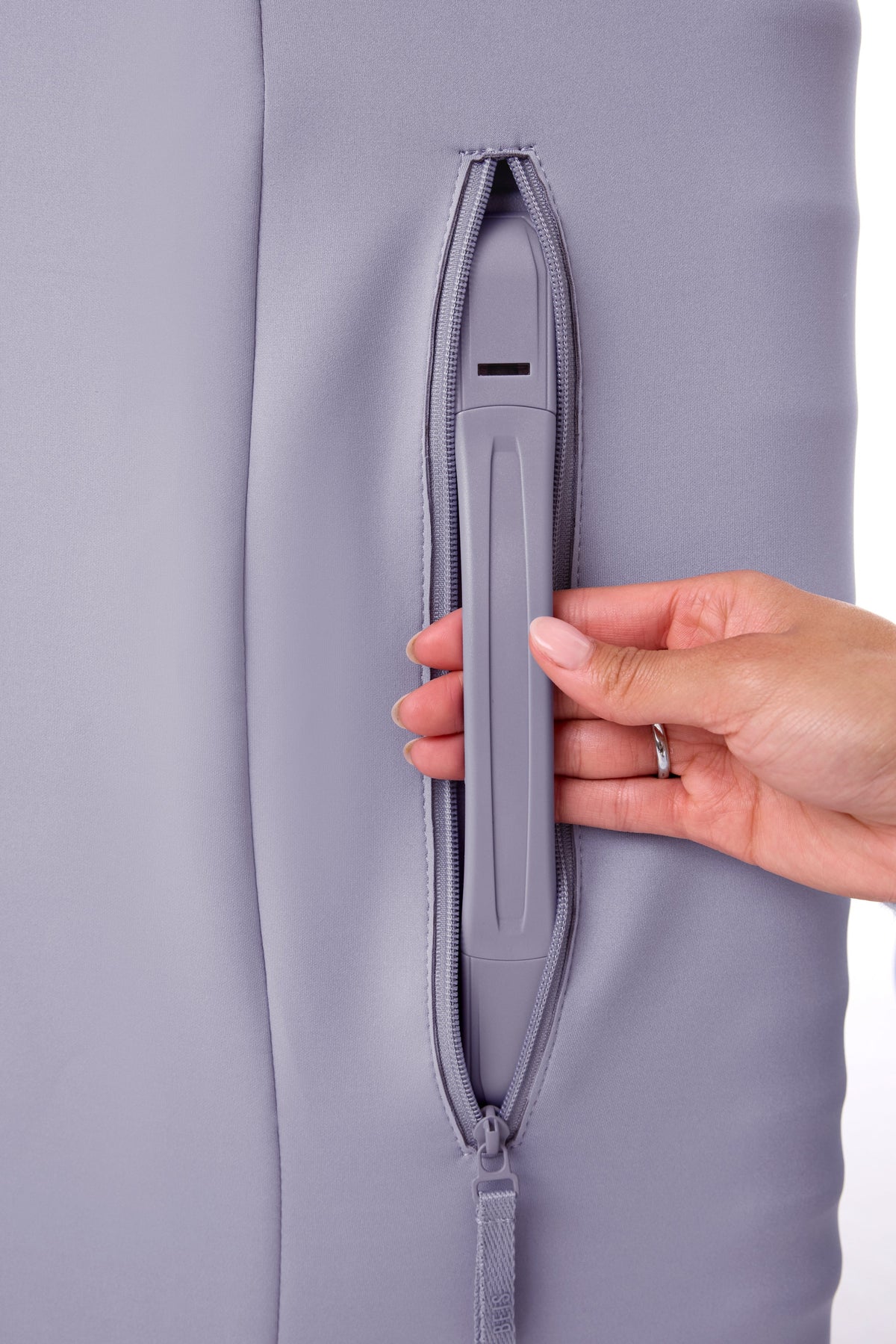 The Large Check-In Luggage Cover in Lavender - Image 6