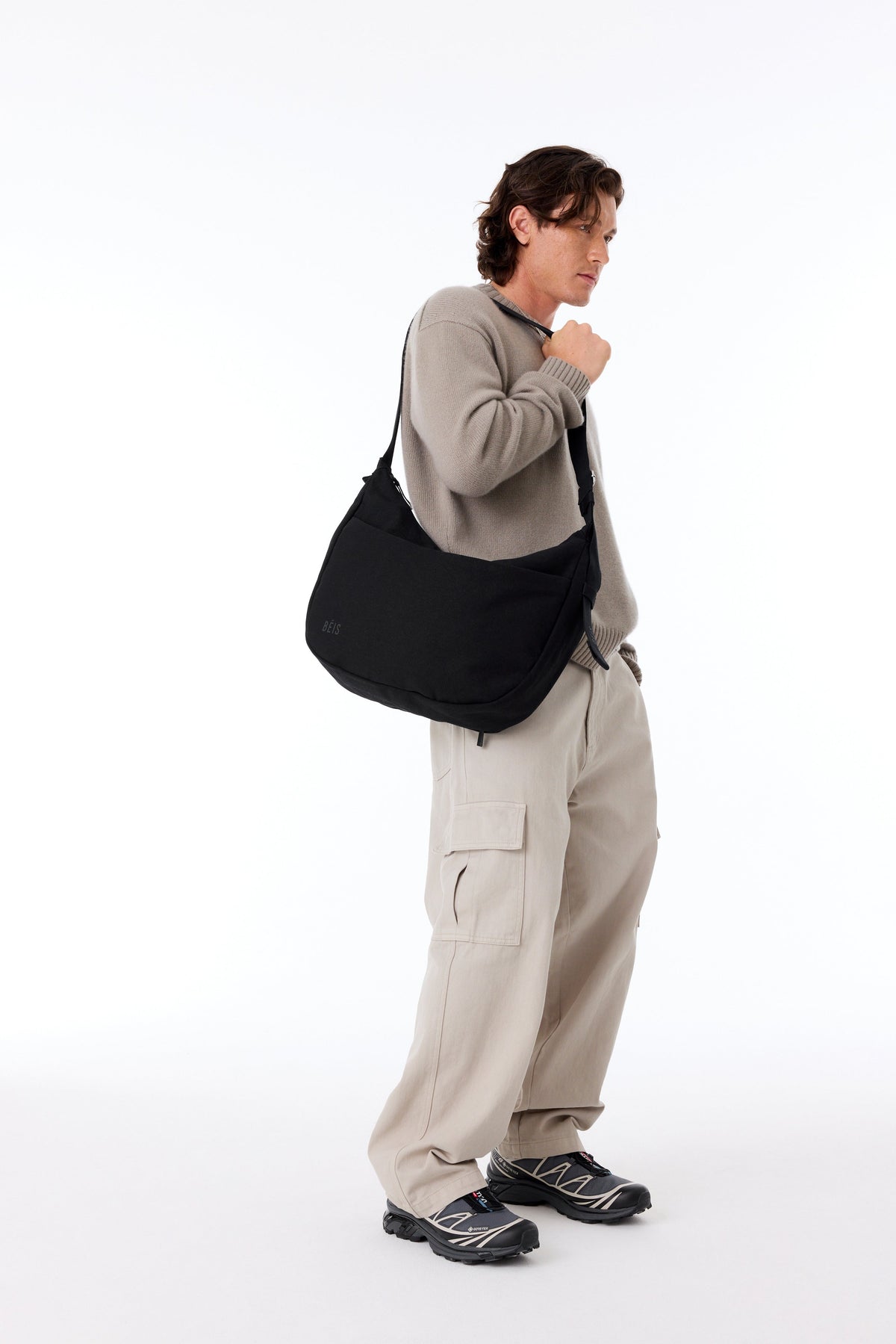The Carryall Crossbody in Black - Image 4