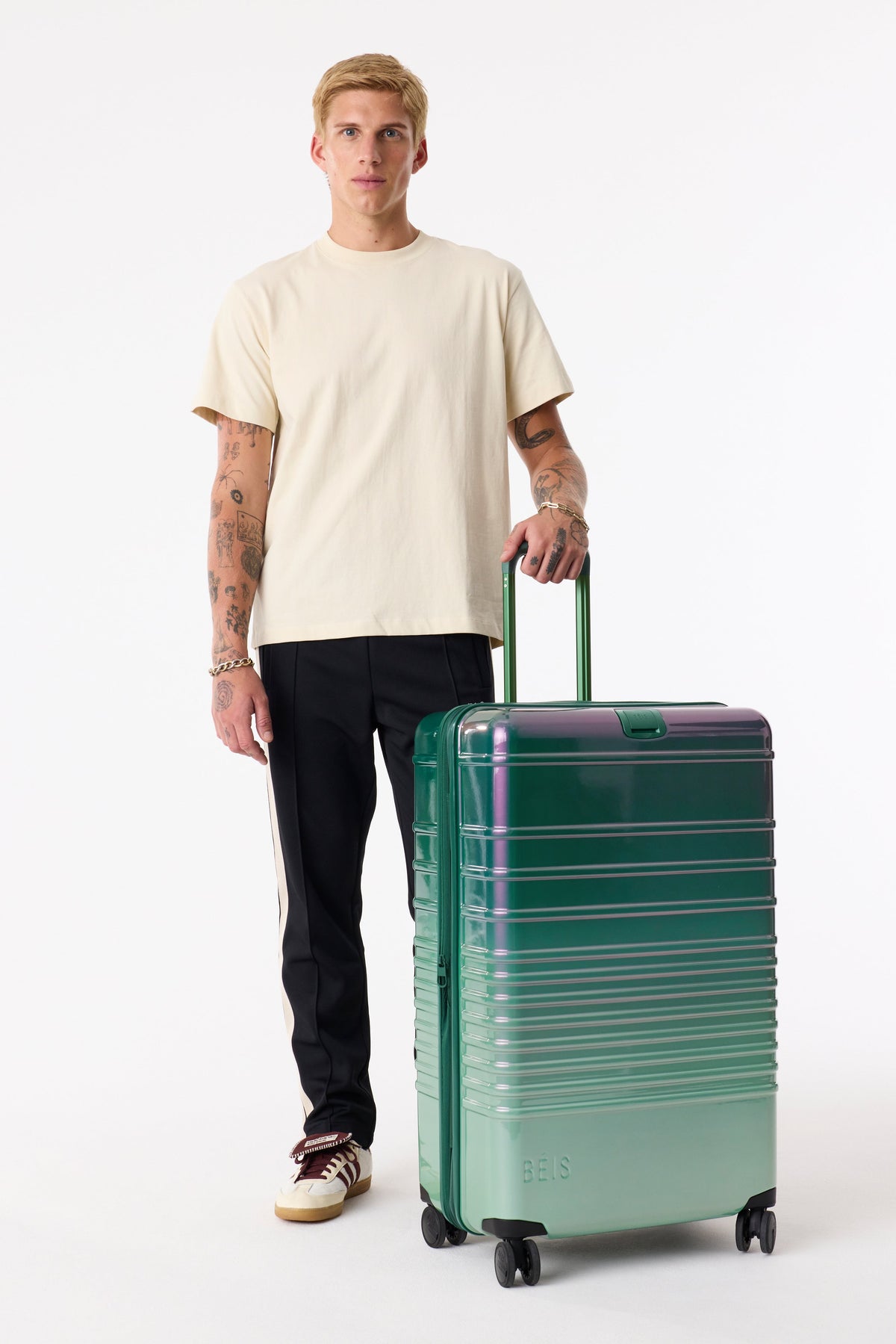 The Large Check-In Roller in Wicked Green - Image 3