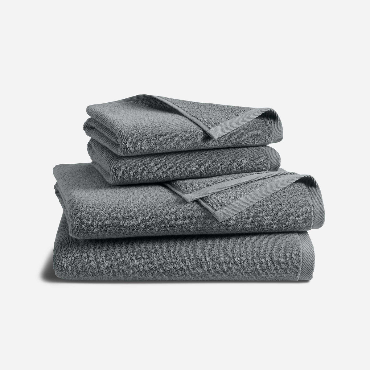 Plush Turkish Cotton Bath Towel Bundle - Slate
