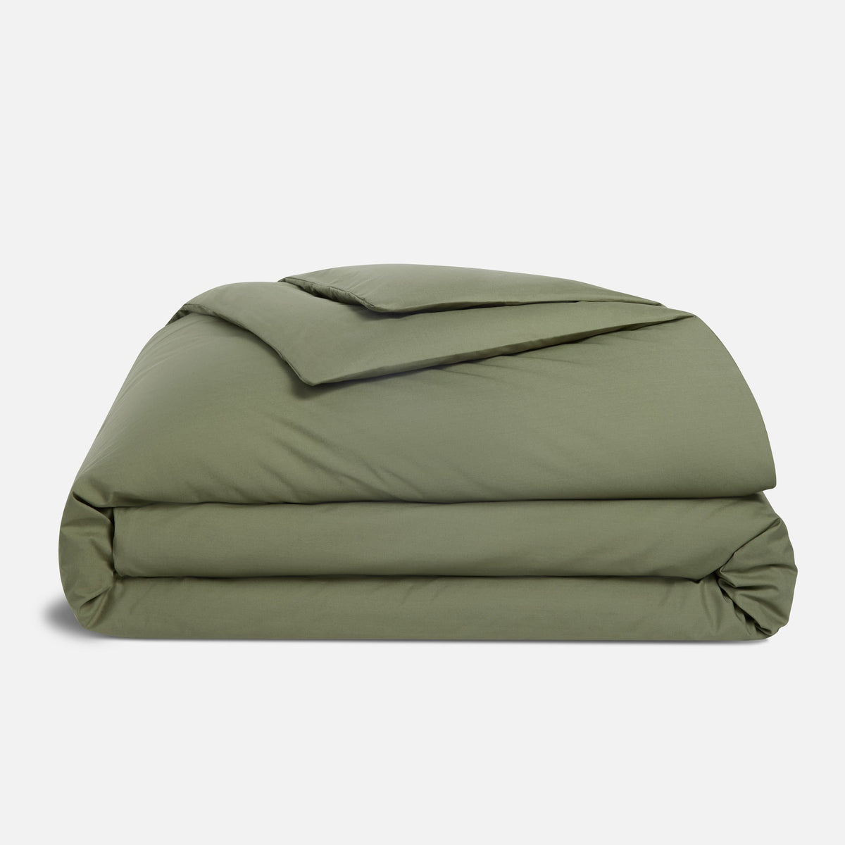 Test Classic Percale Duvet Cover - Fresh Moss