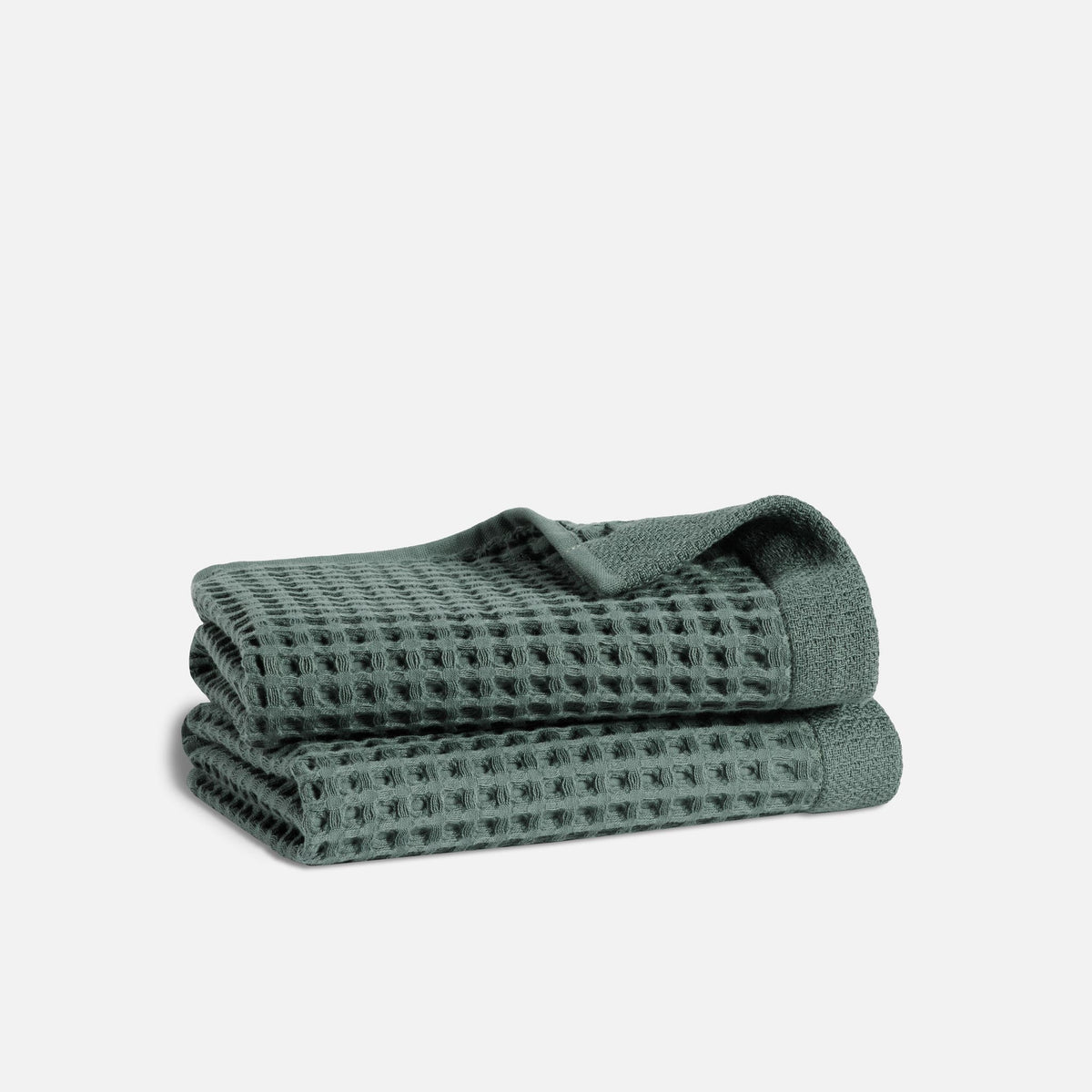 Dreamweave Waffle Hand Towels - Botanical Green