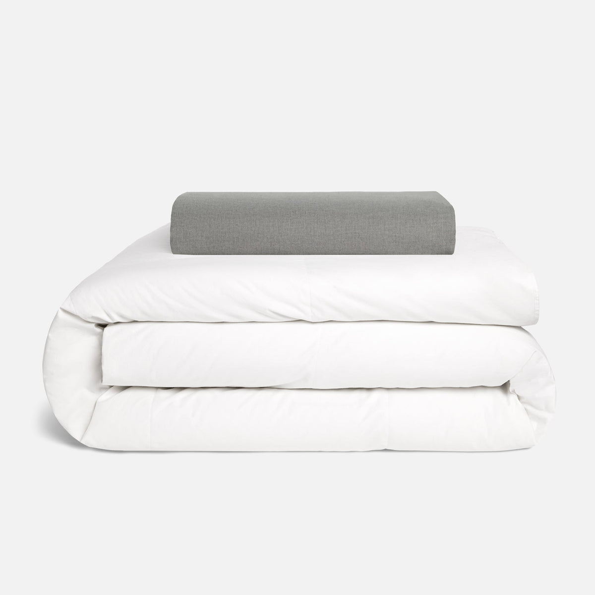 Heathered Cashmere Duvet Bundle - Charcoal