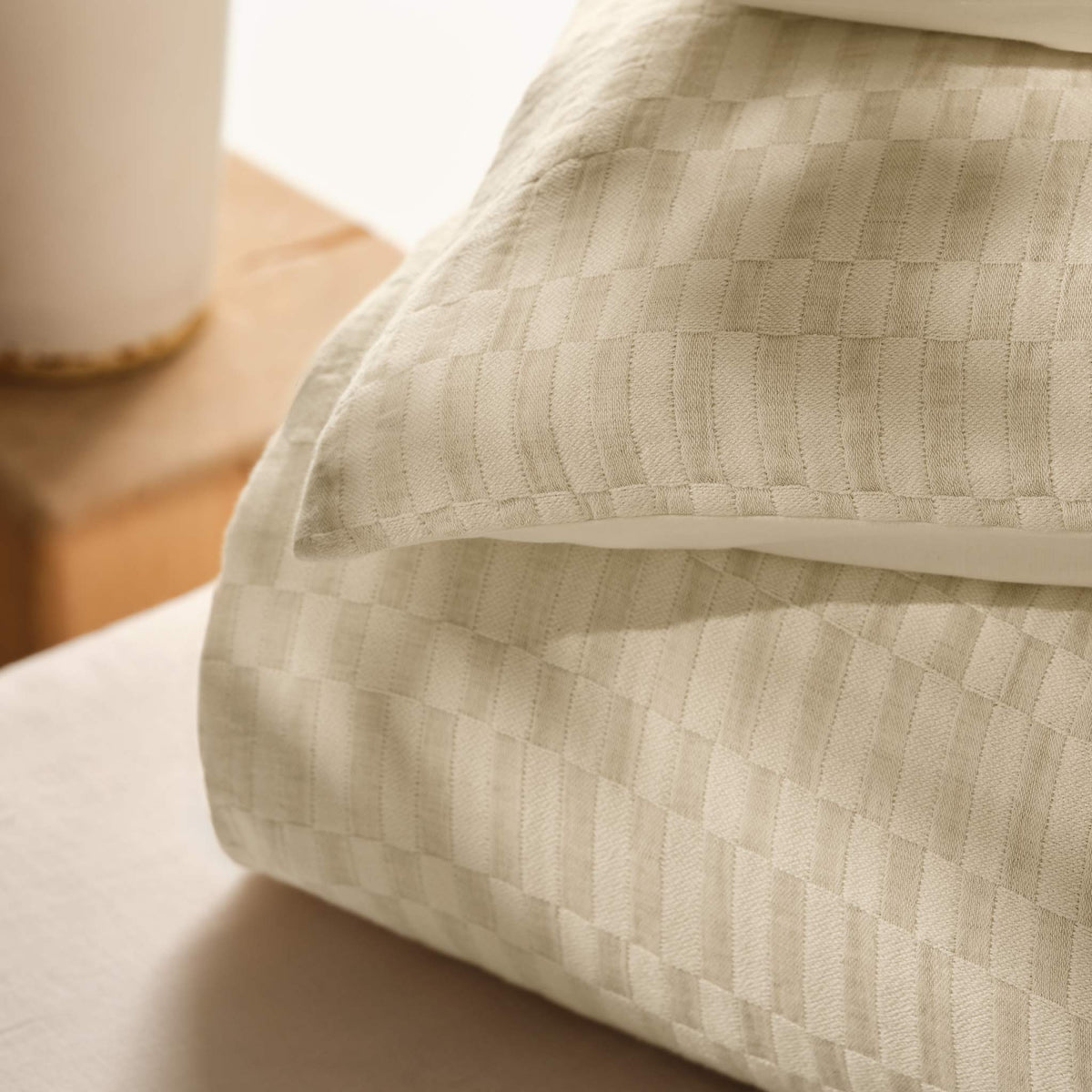 Woven Checkerboard Duvet Cover - Last Call - Image 8