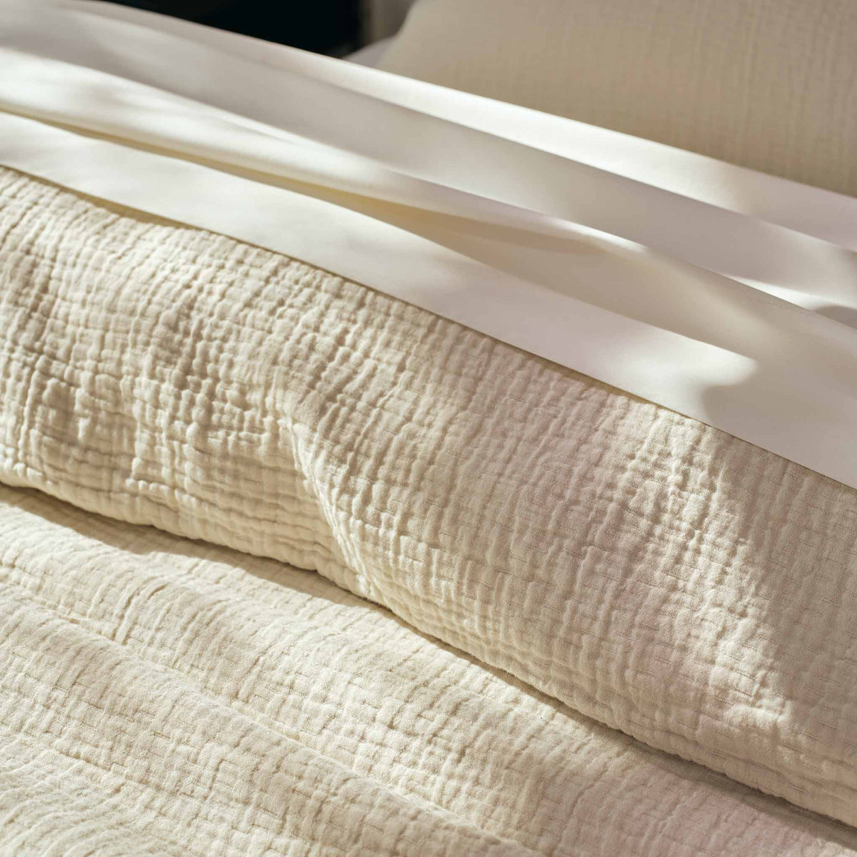 Breezeweave Crinkle Cotton Duvet Cover - Last Call - Image 11