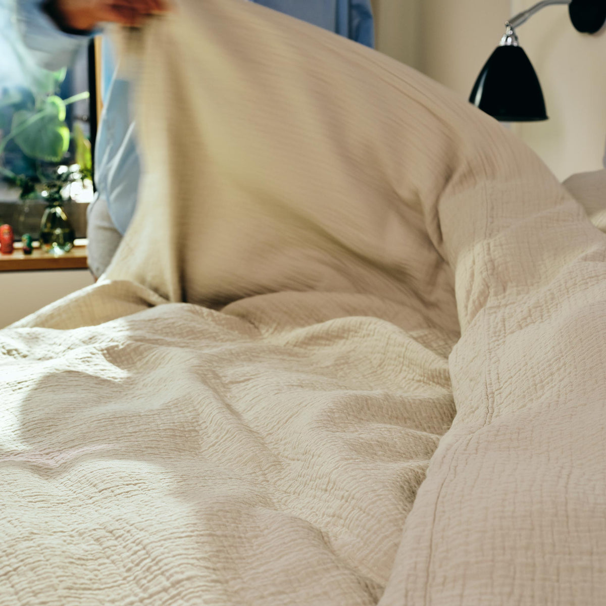 Breezeweave Crinkle Cotton Duvet Cover - Last Call - Image 7