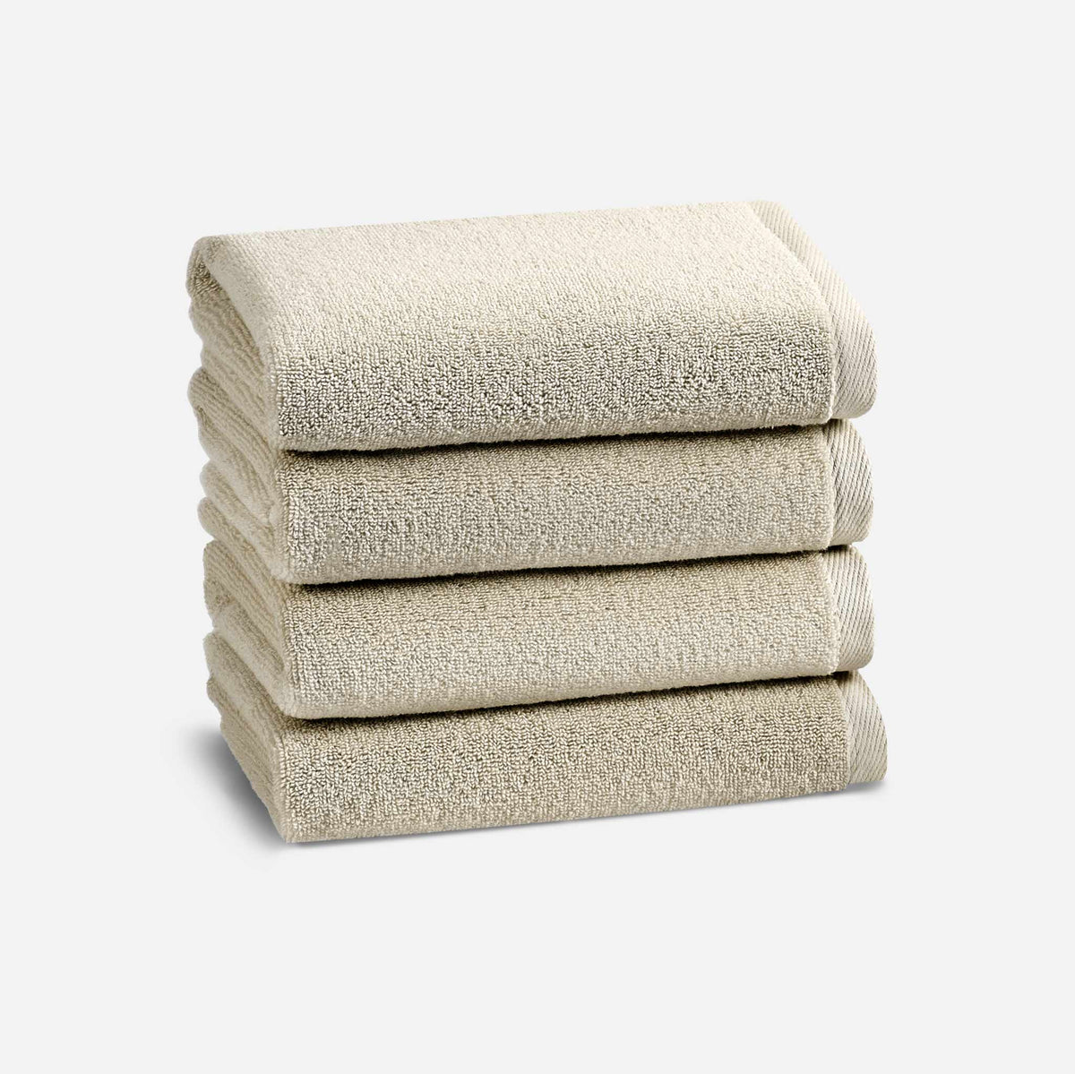 Plush Turkish Cotton Set of 4 Bath Towel Bundle - Pebble